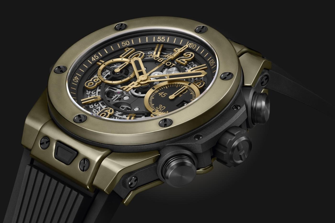 Hublot Big Bang Unico Magic Ceramic 展現陶瓷零件與金屬結構一體成形的製作實力。