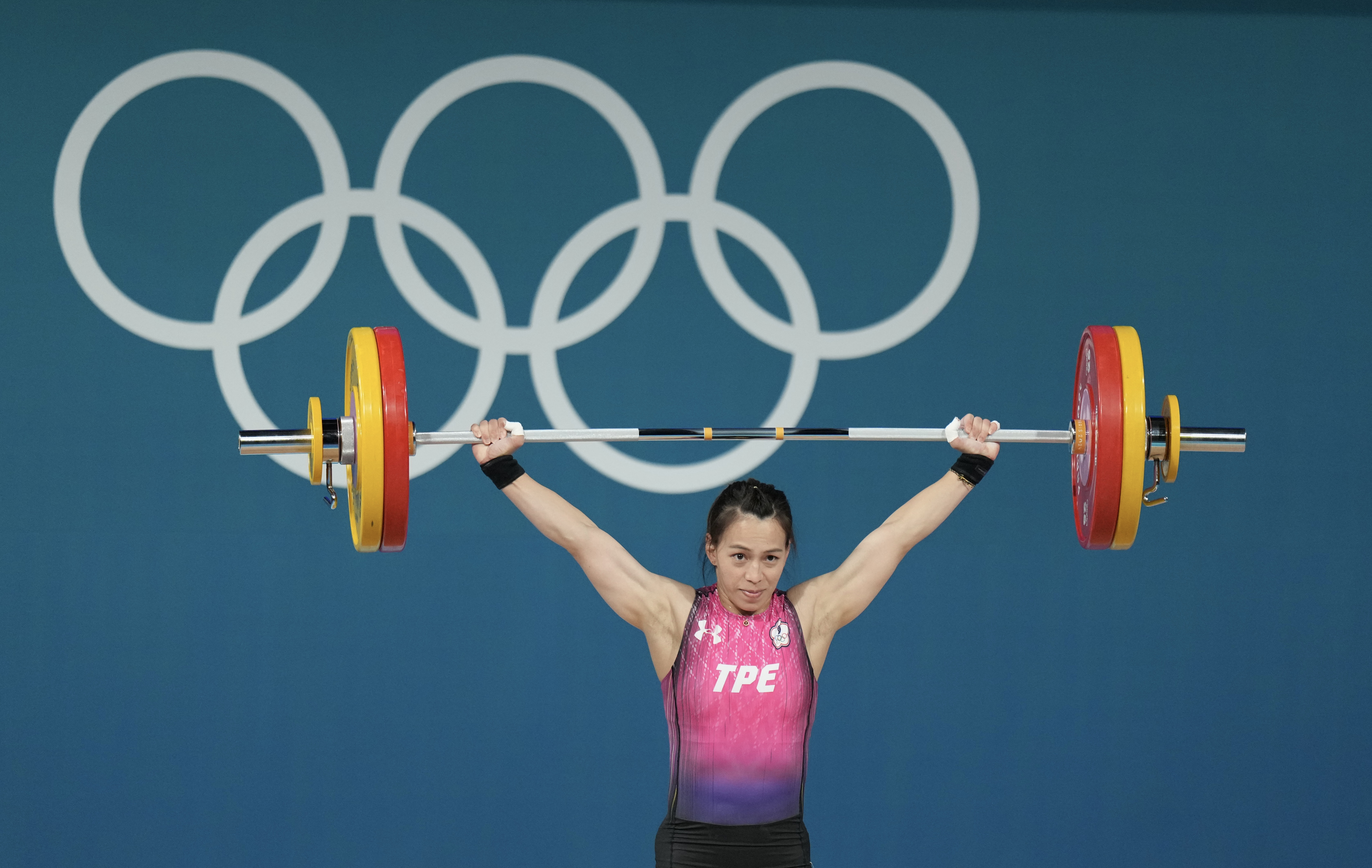 台灣「舉重女神」郭婞淳在巴黎為我國拿下銅牌。（中華奧會提供）
