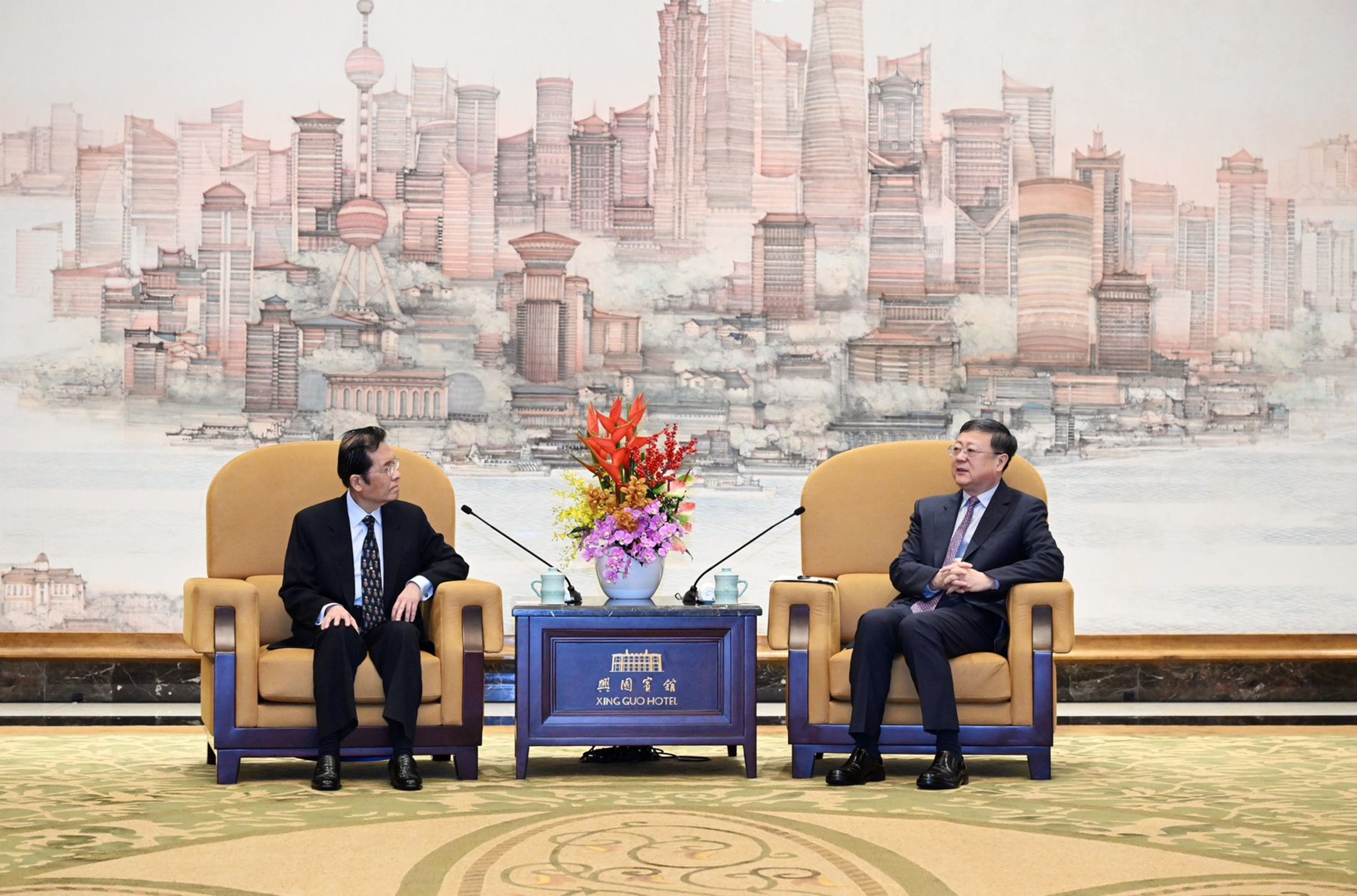 副主席張榮恭率團赴中。（翻攝自國民黨官網）