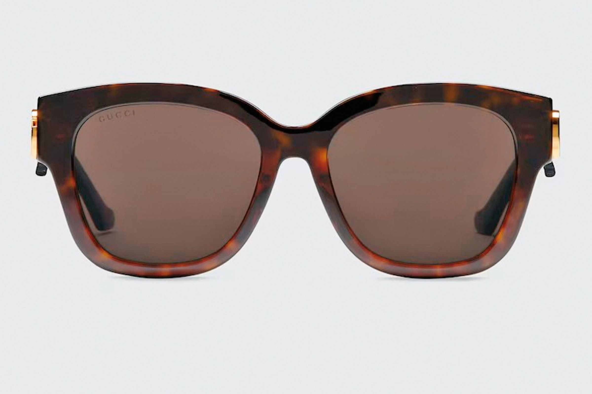 GUCCI 特別版圓形玳瑁太陽眼鏡,約NT$13,800。(翻攝自GUCCI官網)