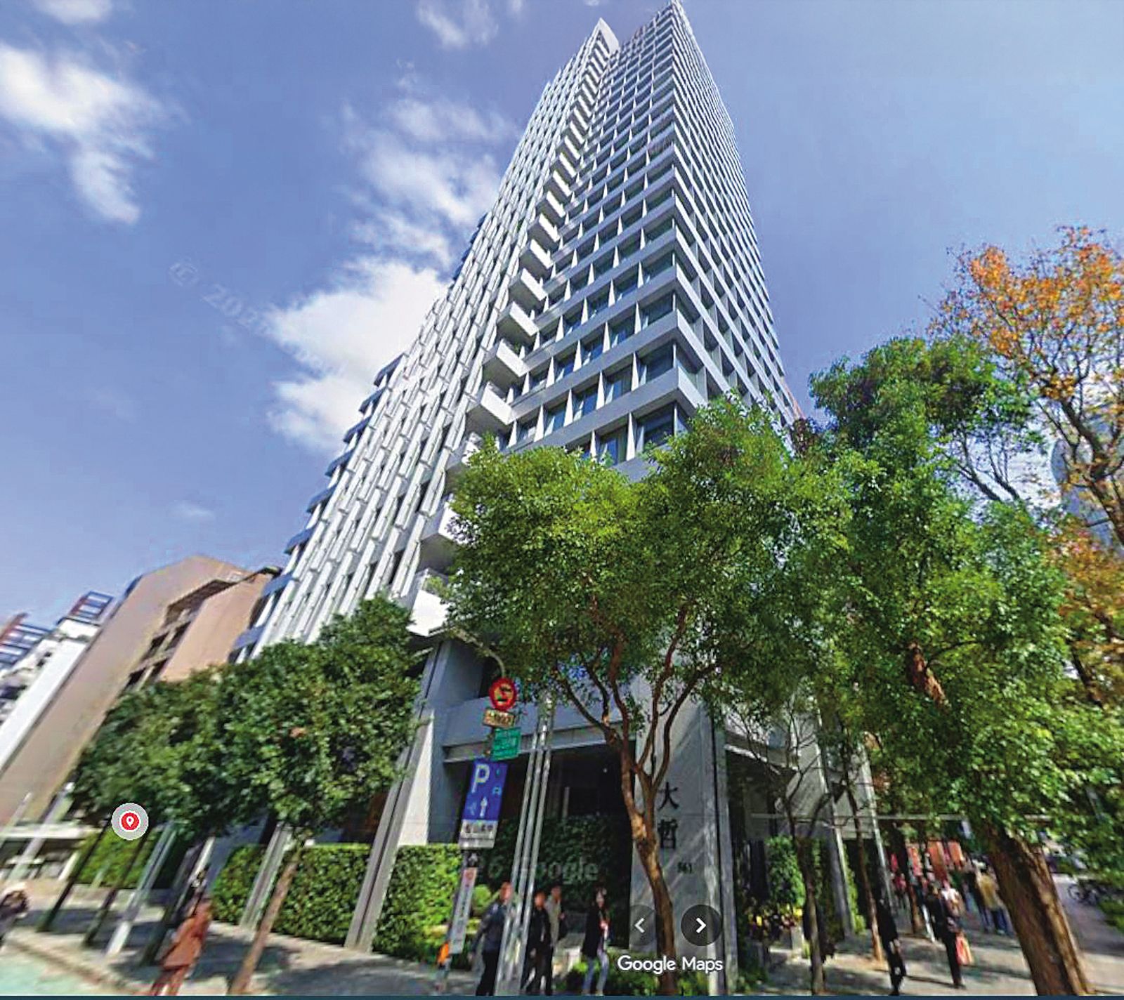 投資眼光獨到的陶喆，2021年以3.3億元購入台北市東區頂級百坪豪宅「聯合大哲」。（翻攝自google maps）
