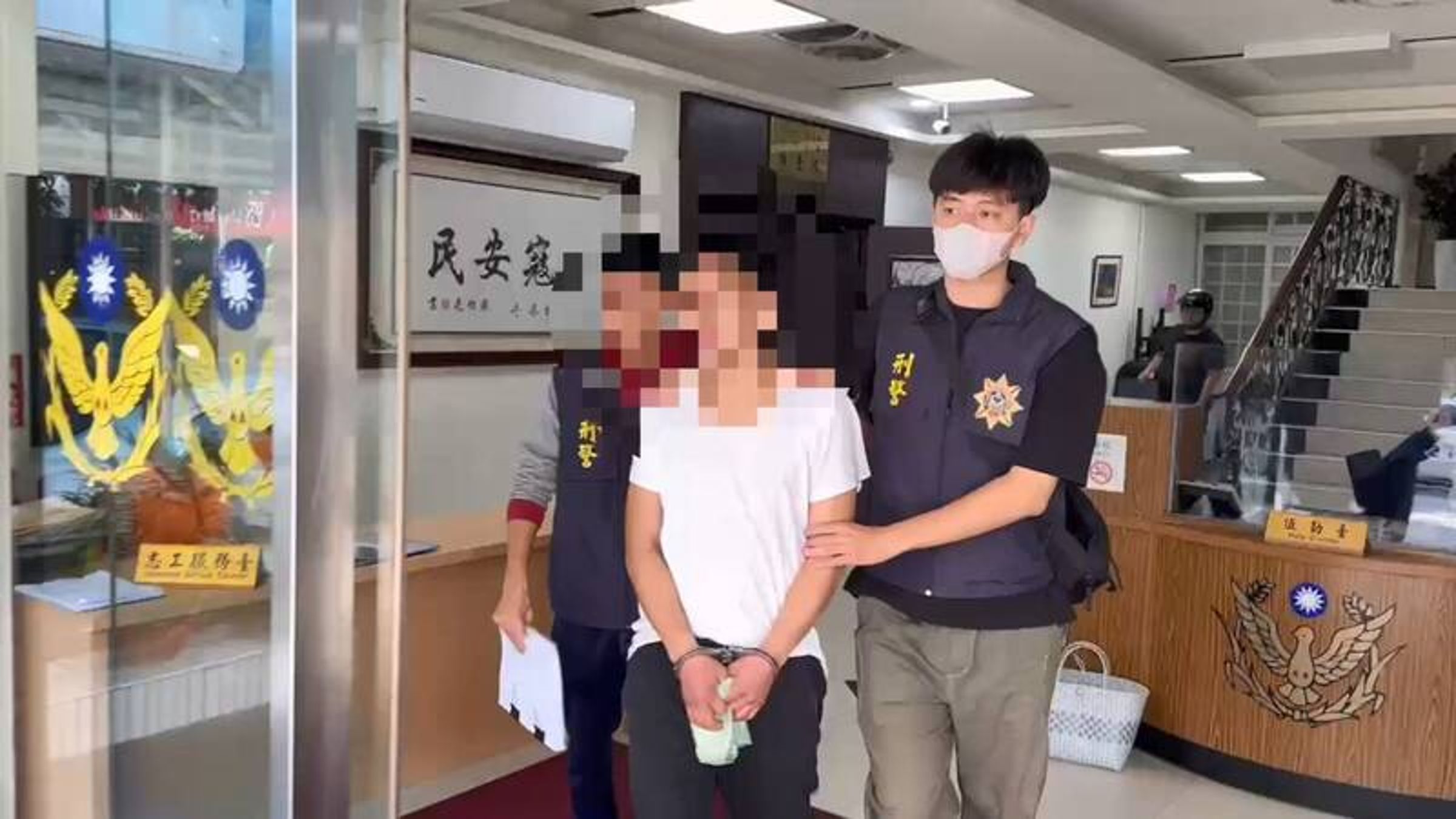 警方將朱姓主嫌追查到案,詢後移送新北地檢署偵辦。(警方提供)
