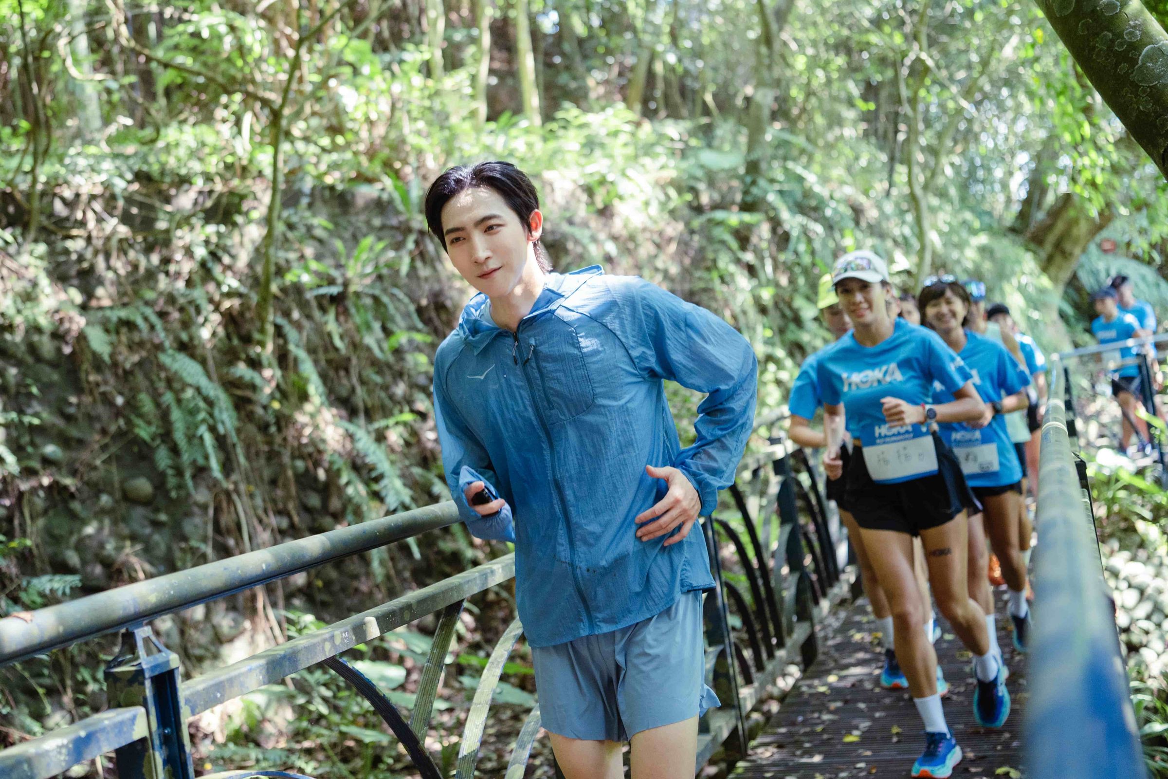 黃宏軒應運動品牌邀請挑戰越野跑,花近3小時跑完全程。(HOKA提供)