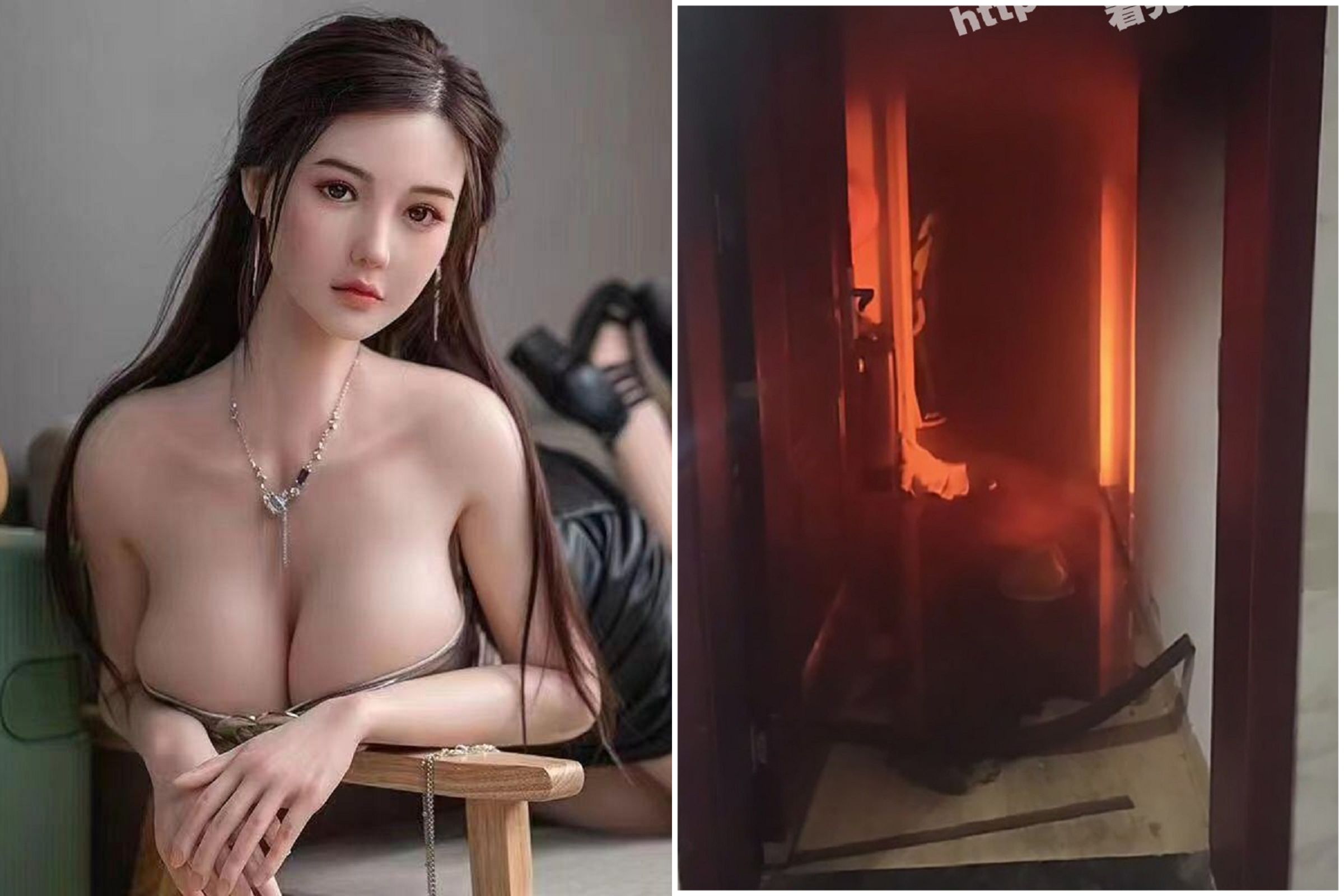 男大生把性愛娃娃當砲友怕被發現,竟「殺了她毀屍滅跡」引火警!驚動全校。(示意圖+微博)