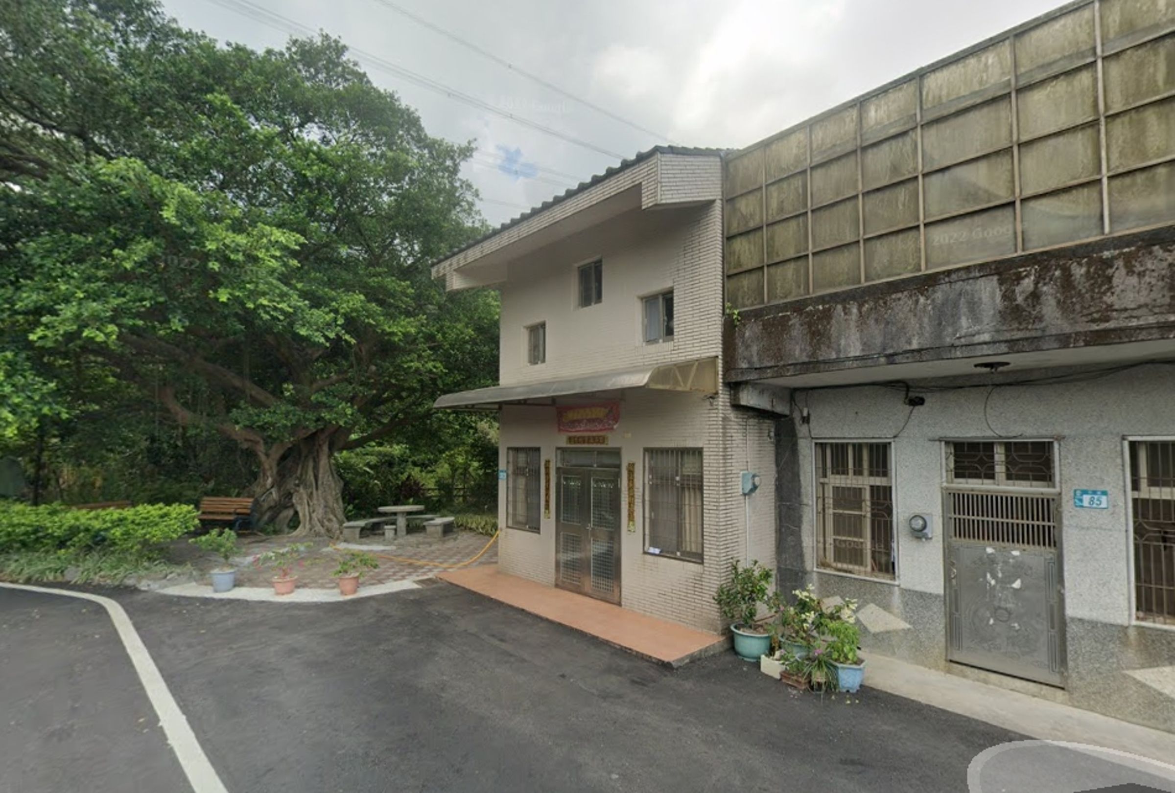 賴清德在萬里老家的2層樓建物意外成為選戰話題。(翻攝自Google Maps)