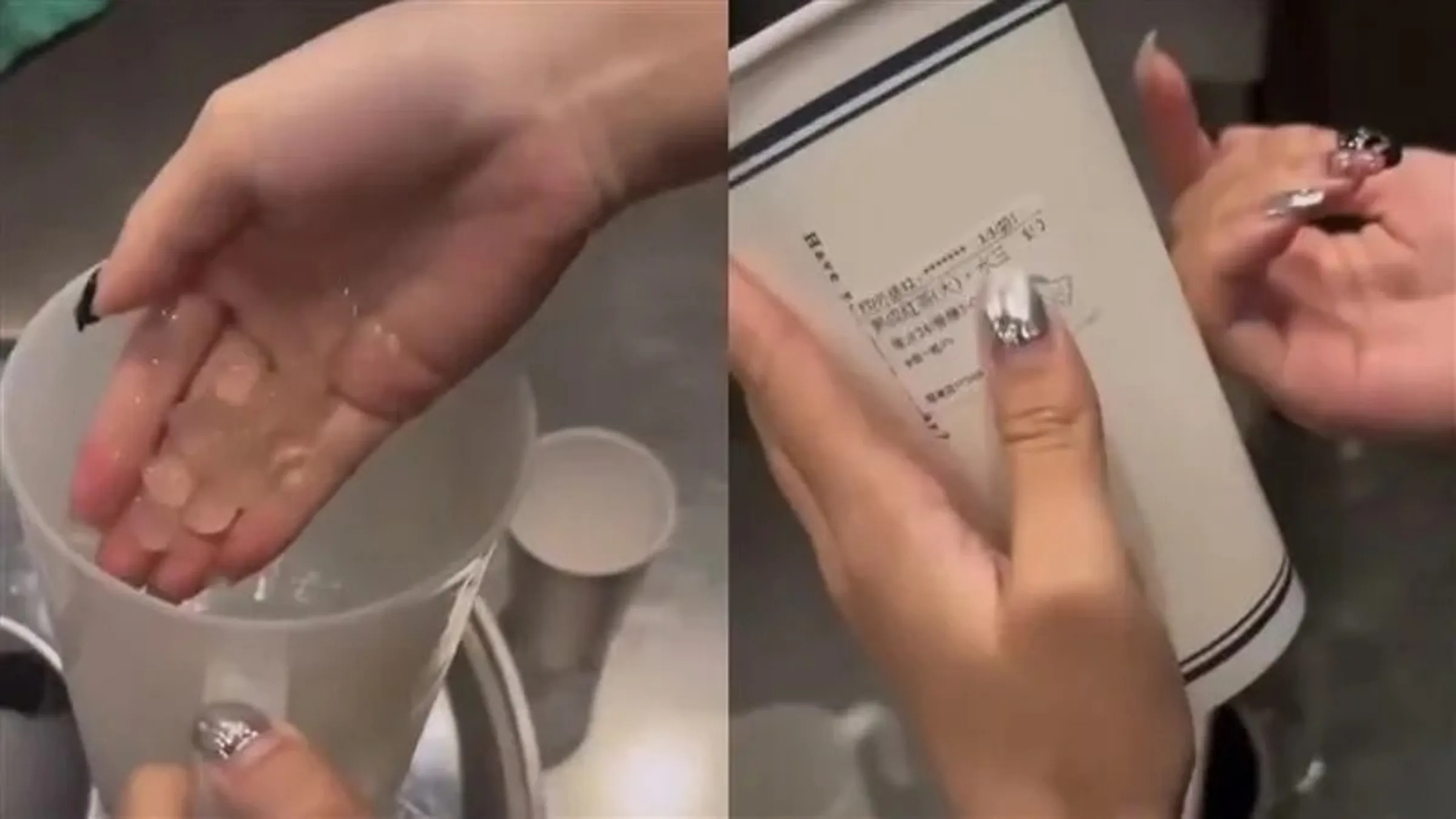 「可不可熟成紅茶」新竹關埔分店，爆出1名女員工在客人飲料裡「吐口水」加料，引發社會譁然。（翻攝畫面）