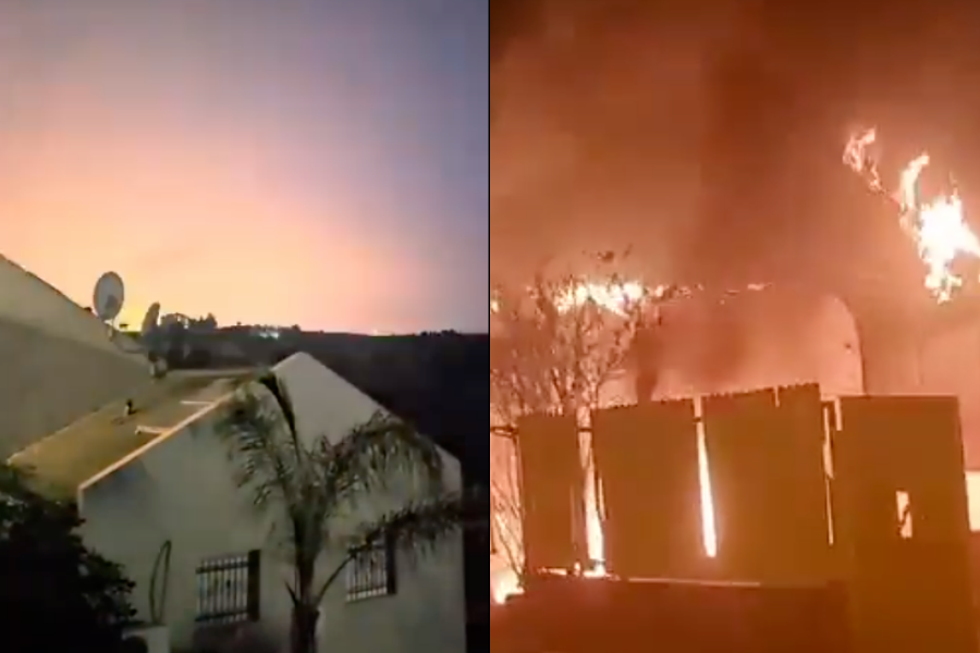 以色列與黎巴嫩真主黨的衝突加劇，雙方今日互相發射火箭與發動空襲。（翻攝自@IDF、@SachaRoytman X）