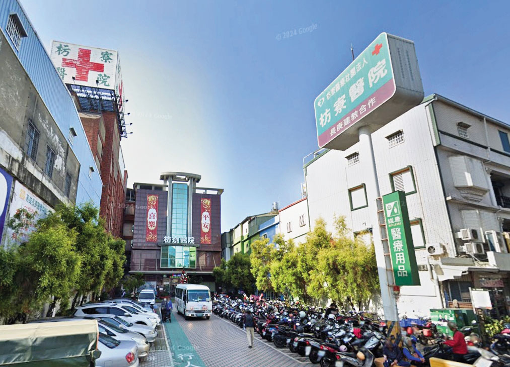 檢警認為李雙全在妻子於枋寮醫院觀察期間，用預藏針筒向其注射不明毒物，導致死亡。（翻攝自Google Maps）