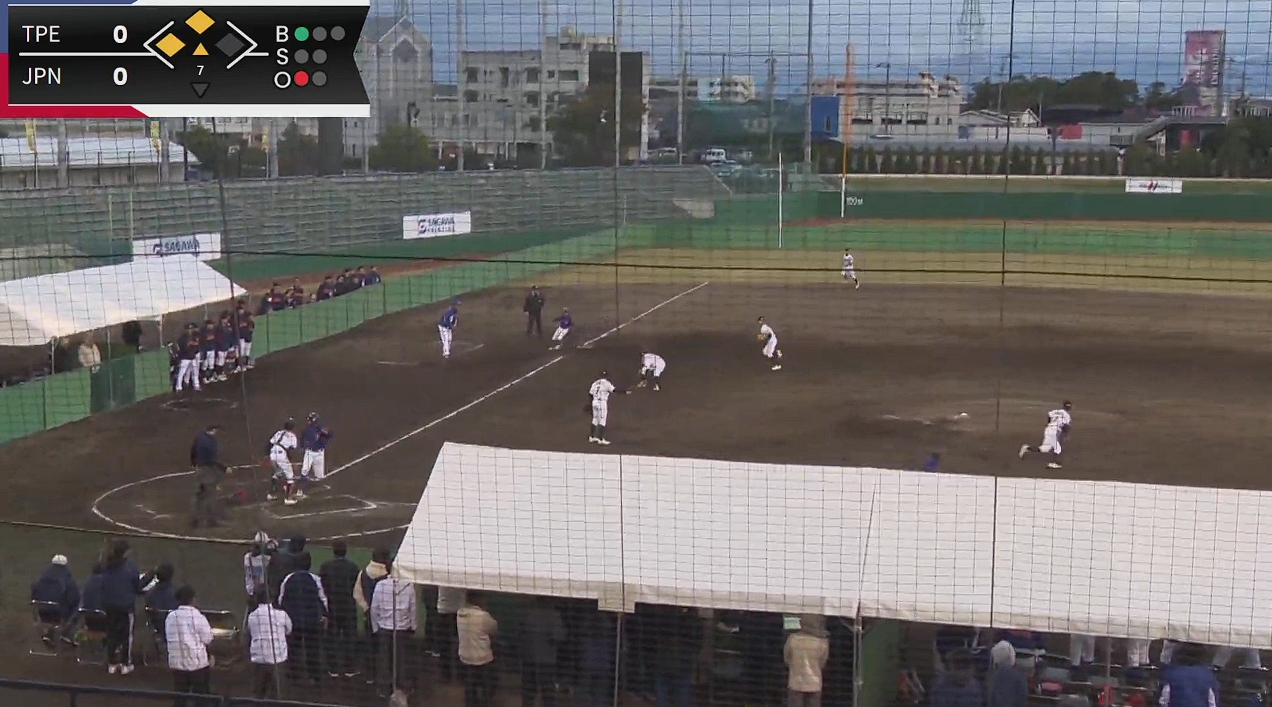 台灣在U12亞洲少棒錦標賽複賽中以1比0完封日本。（翻攝自YouTube全日本軟式野球連盟）