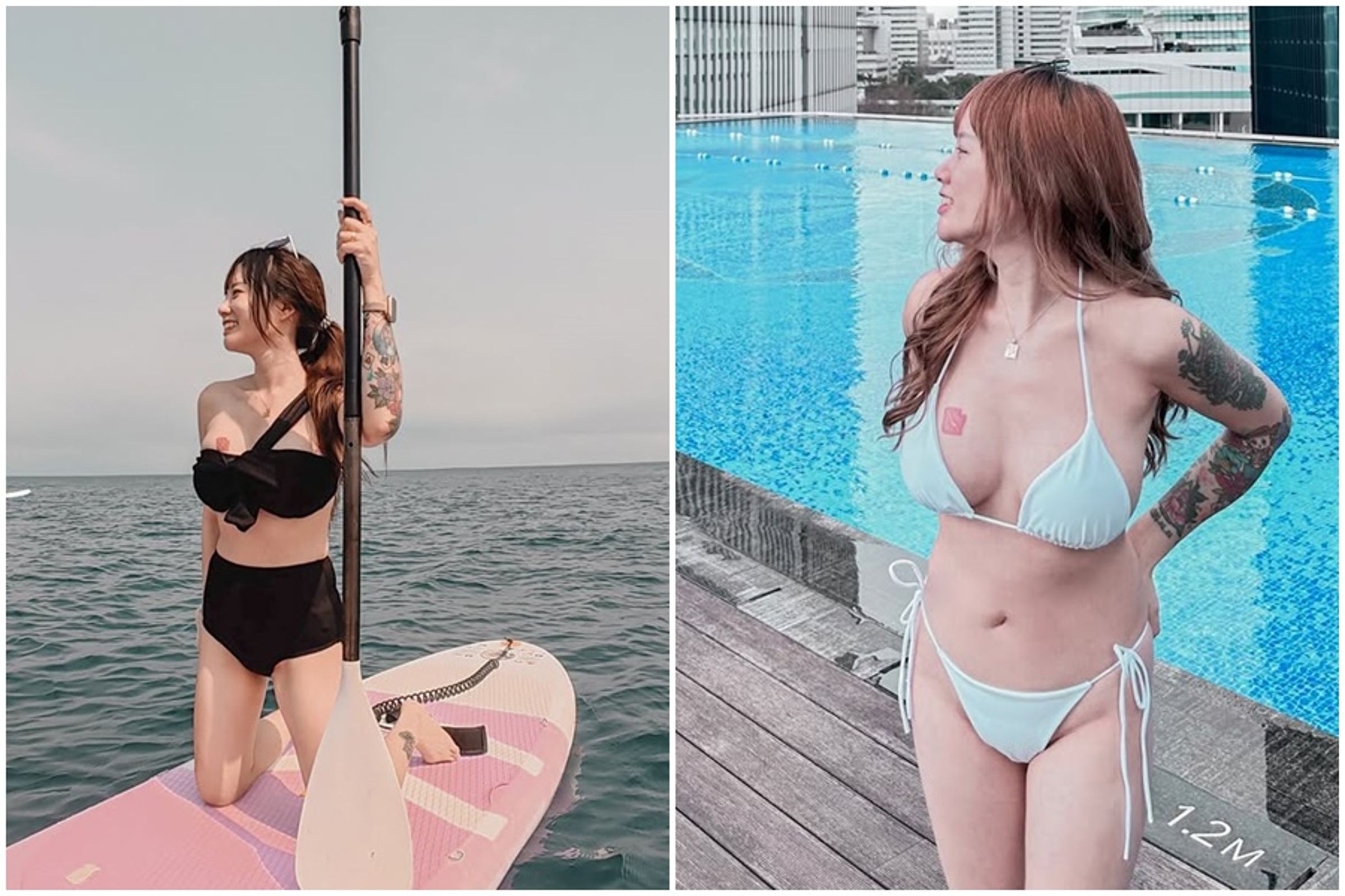 徐苡安小有名氣,擁有火辣身材。(翻攝自IG@yian422)