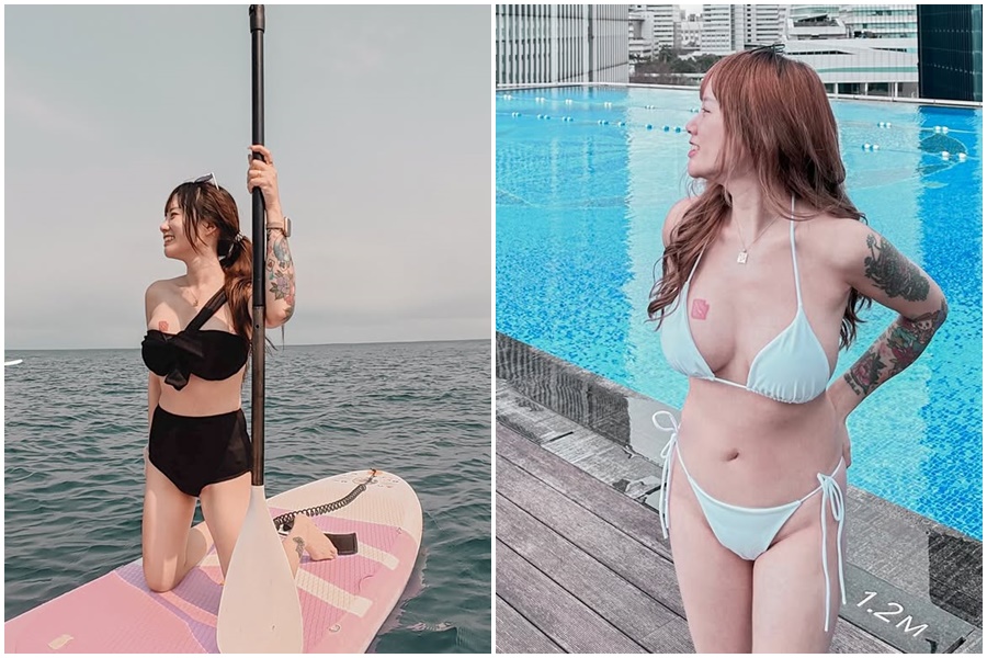 徐苡安小有名氣，擁有火辣身材。（翻攝自IG＠yian422）