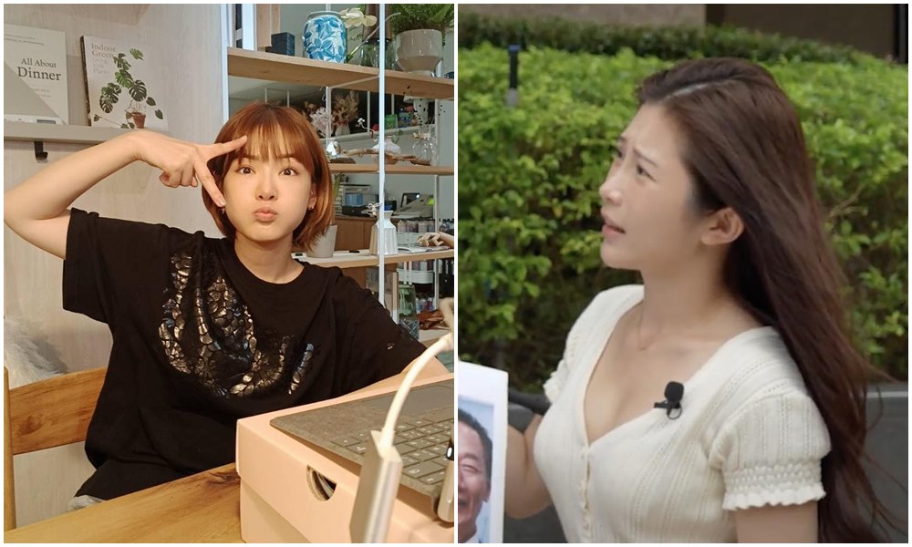 雞排妹（右圖）因洩漏陳沂（左圖）手機號碼，二審再判有罪。（翻攝鄭家純臉書／陳沂臉書）