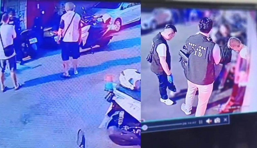 66歲張姓公公持雙刀朝34歲張姓媳婦頸部猛砍致死，事後向警方謊稱張姓媳婦是遭陌生男子攻擊，還辯稱凶刀是「在樓梯間撿到的」。（翻攝畫面）