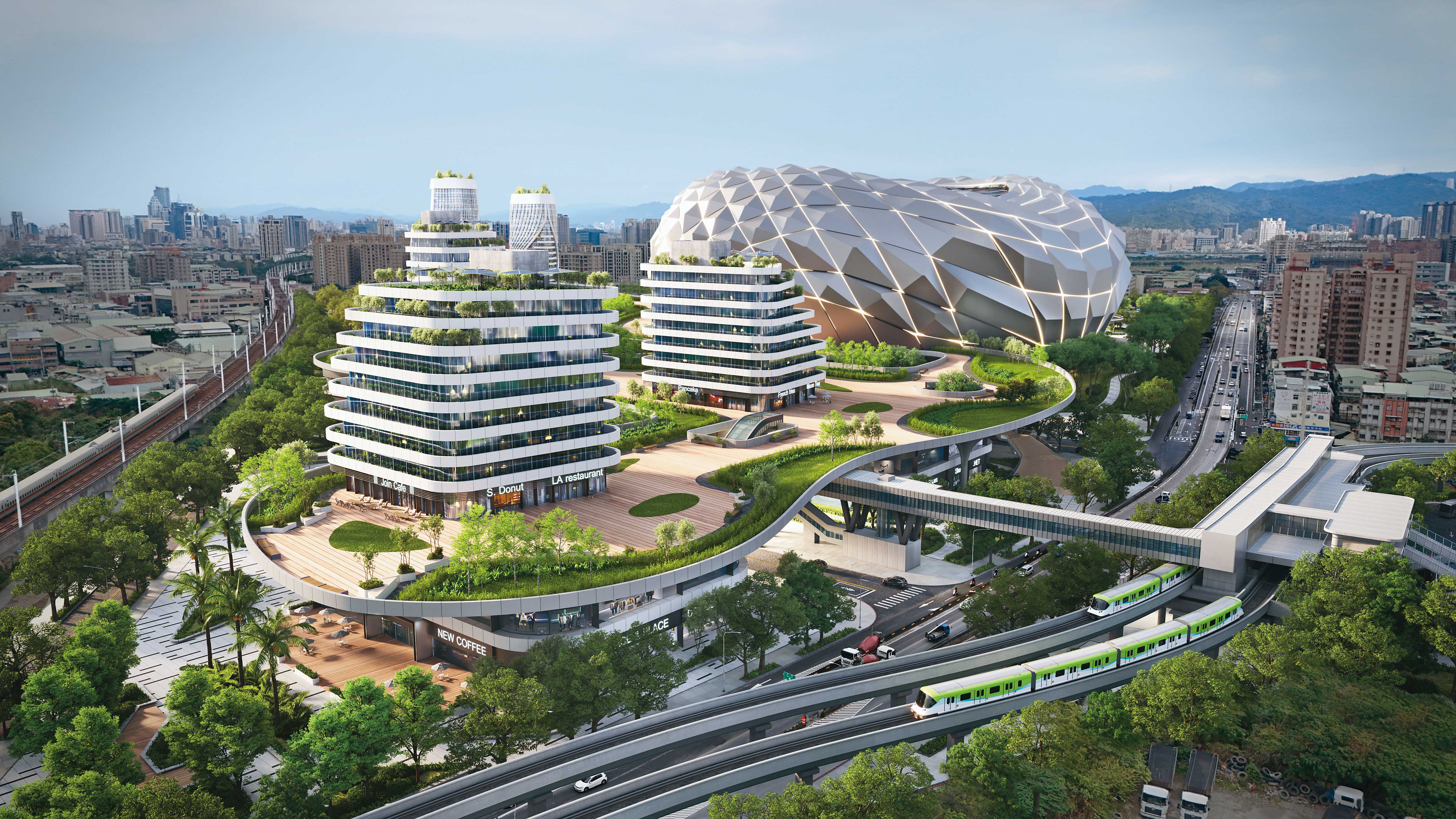 新北巨蛋仍在選址階段，樹林機廠第5期南側、淡海新市鎮第2期發展區列優先評估。（新北市政府提供）
