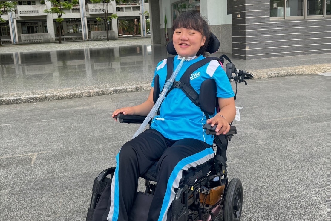 因車禍導致重殘的「珣珣」榮獲2024總統教育獎。（嘉義市政府提供）
