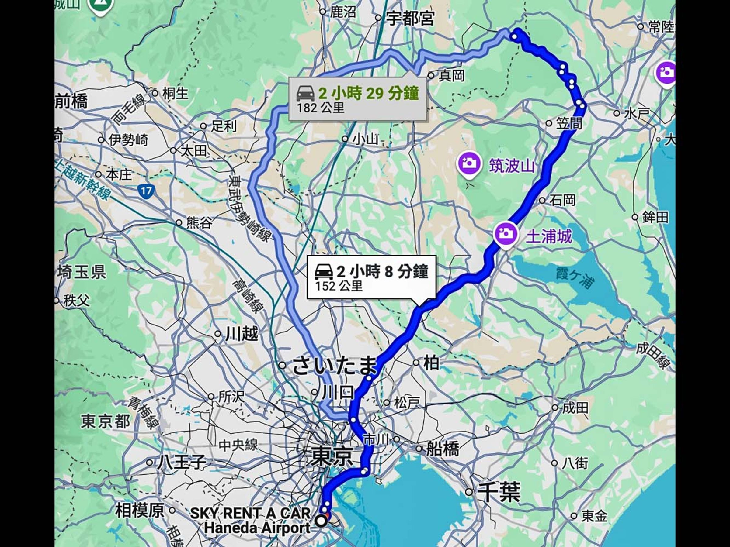 從東京市區開車到達茂木賽車場約莫兩個小時的車程。