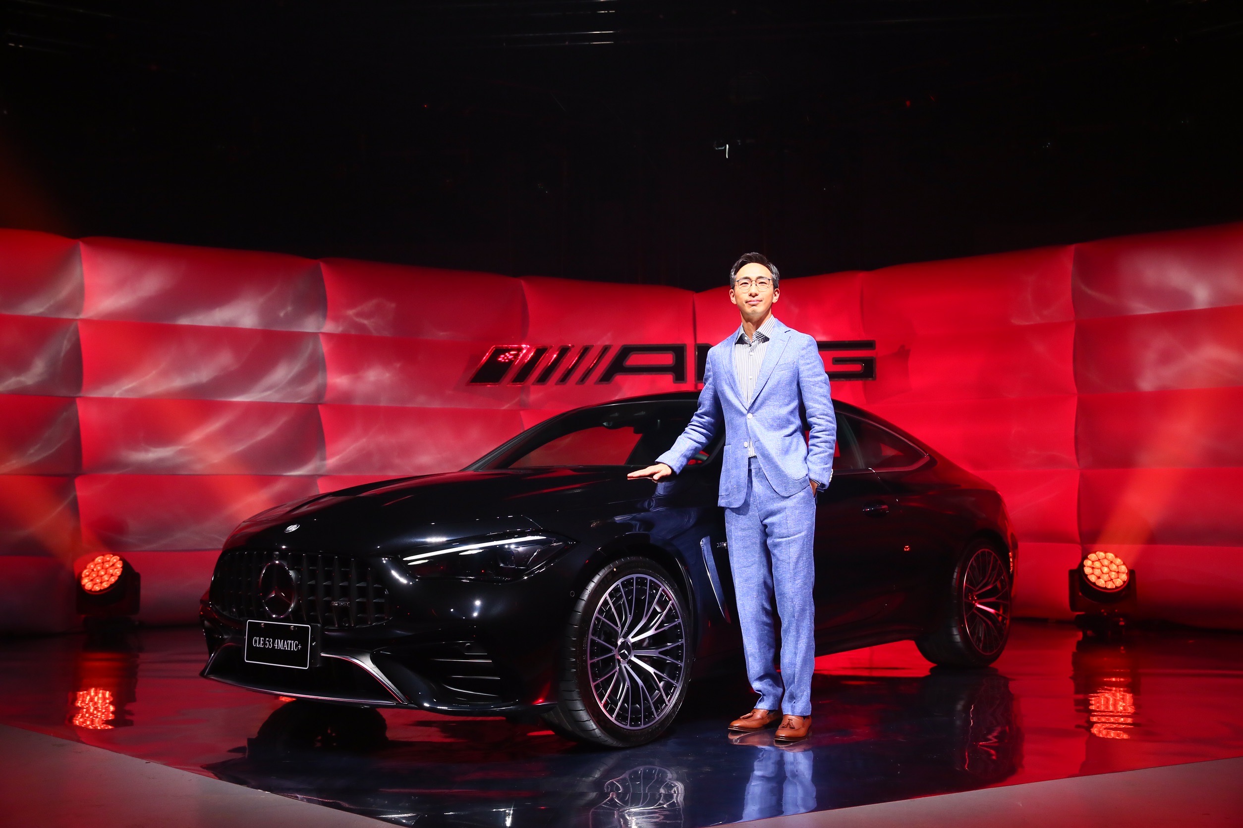 台灣賓士21日舉行2024年首場新車發表會，圖為賓士台灣總裁金恩中。