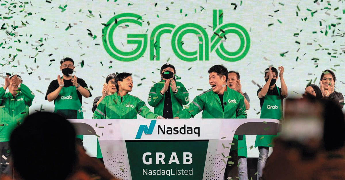 Grab總部設在新加坡,於2021年赴美上市。(翻攝自Grab官網)