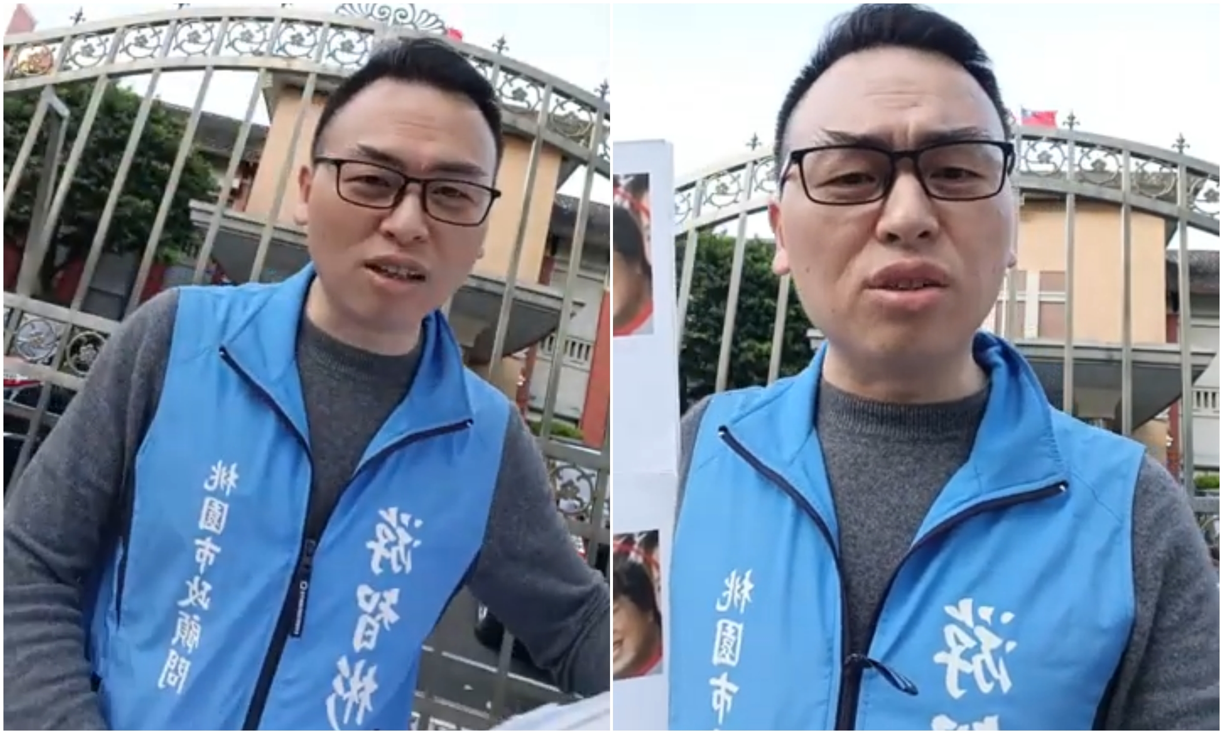 游智彬21日到立法院開直播引發爭議，立院今表示已註銷其採訪證。（翻攝自游智彬直播）