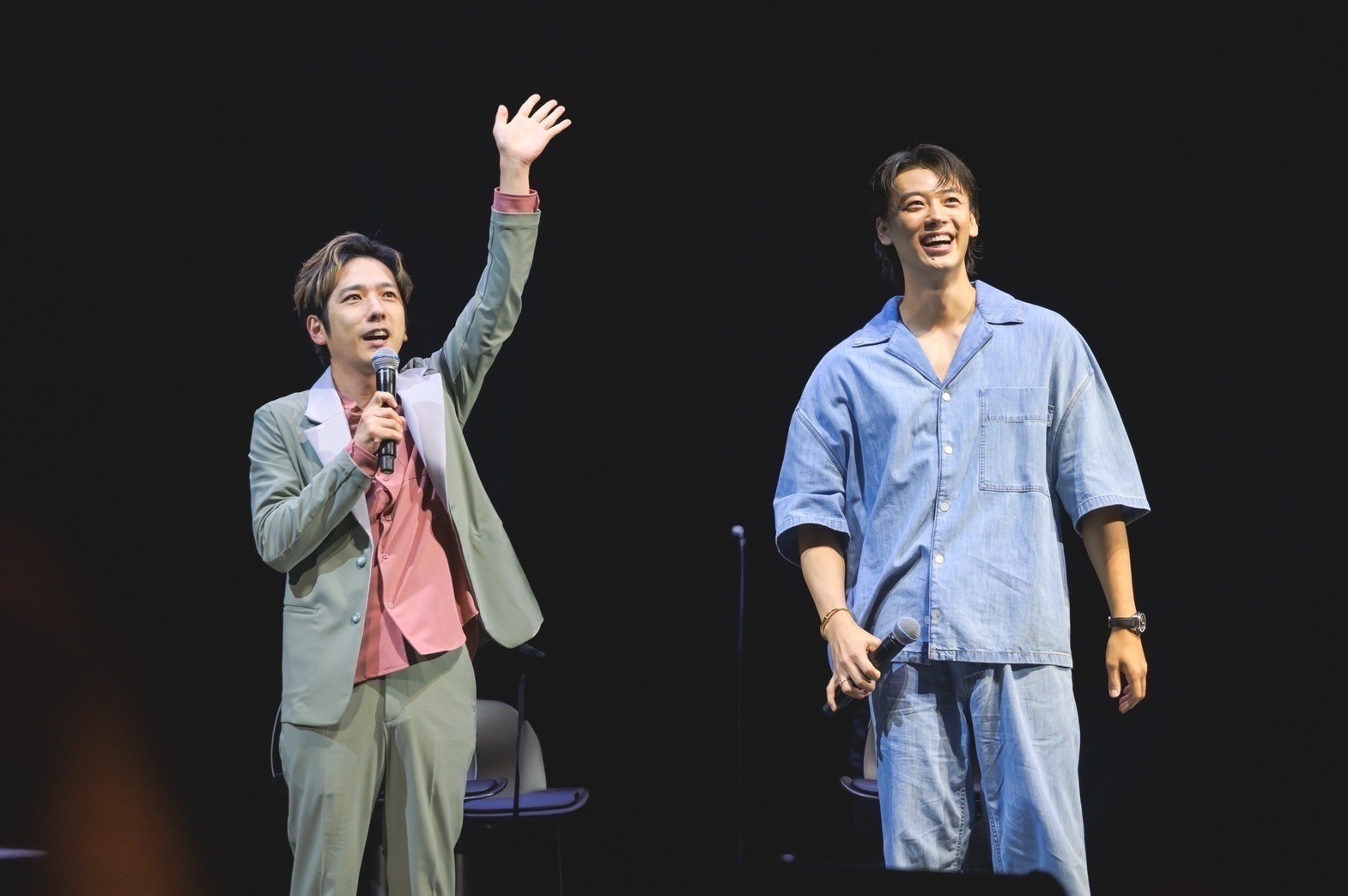 竹內涼真和二宮和也難得地因《黑色止血鉗2 -惡魔外科醫生 -》見面會來台，並接受台灣媒體訪問。（大鴻藝術BIG ART提供）