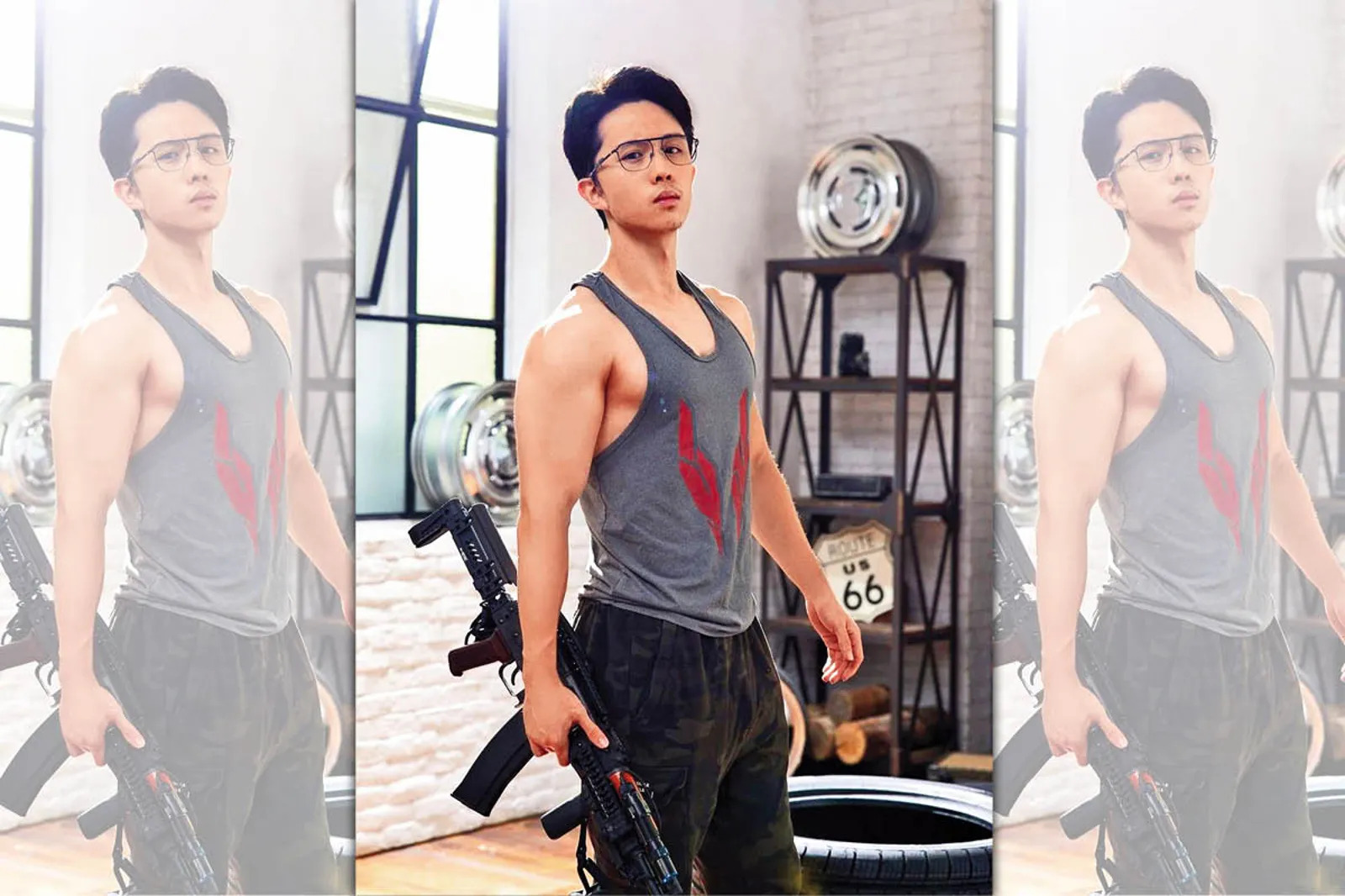 孫安佐身材訓練的相當好。（翻攝自孫安佐臉書）