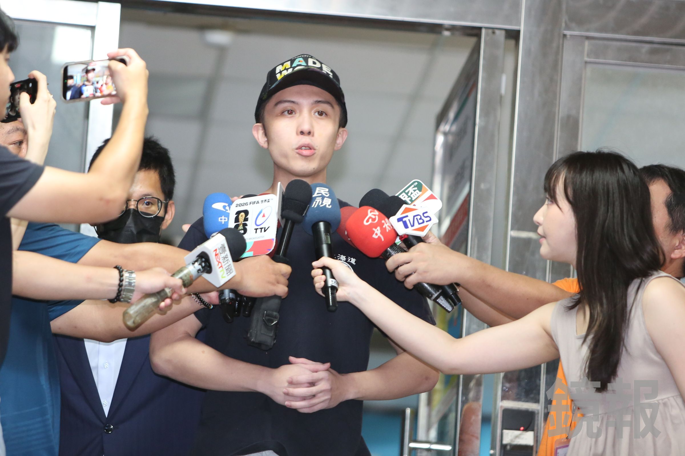 孫安佐稱自己從未傷害人。（鏡報姜永年攝）