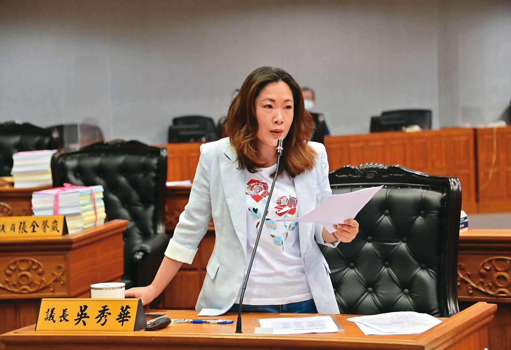 吳秀華是現任台東縣議長。(翻攝台東縣議會臉書)