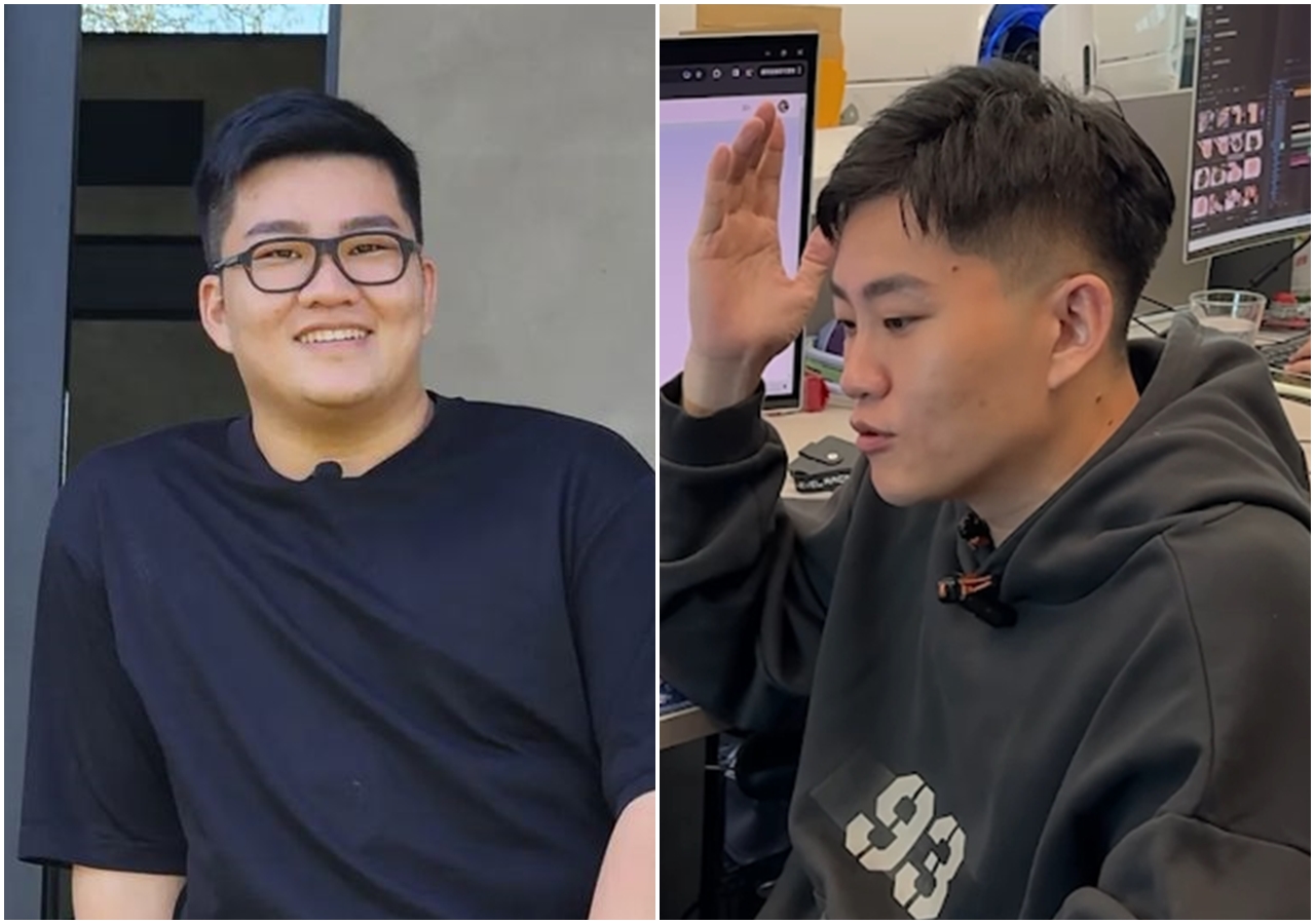 Joeman在近期的影片中，突然暴瘦「臉變尖」，引起許多網友熱議。（翻攝自Joeman 臉書／IG）