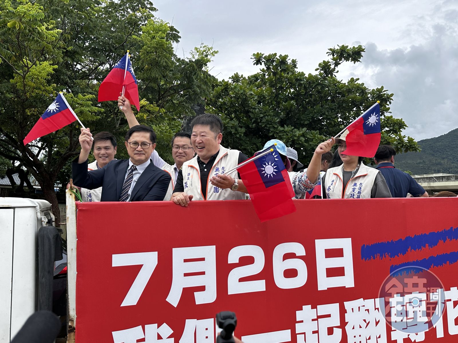 童子賢站上拔傅車隊　呼籲要給花蓮多元參與的政治環境