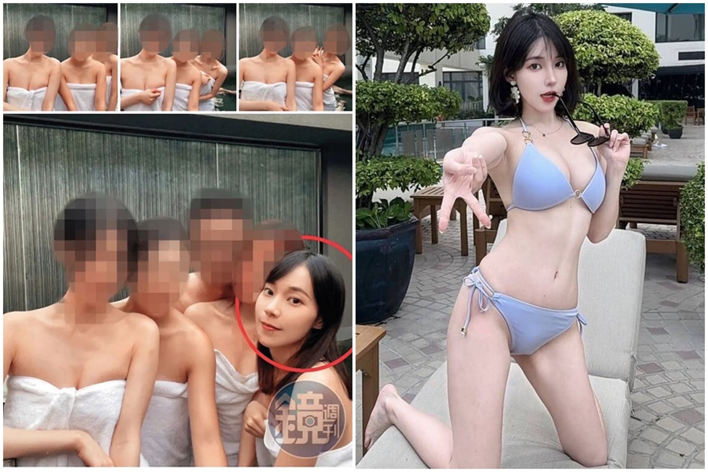 網紅奈奈子(Koori)去年遭本刊獨家爆料爆陪睡已婚富商,甚至還找好姊妹們一起「4女共侍1夫」泡裸湯,惹火元配怒掀醜聞。(讀者提供/奈奈子IG)