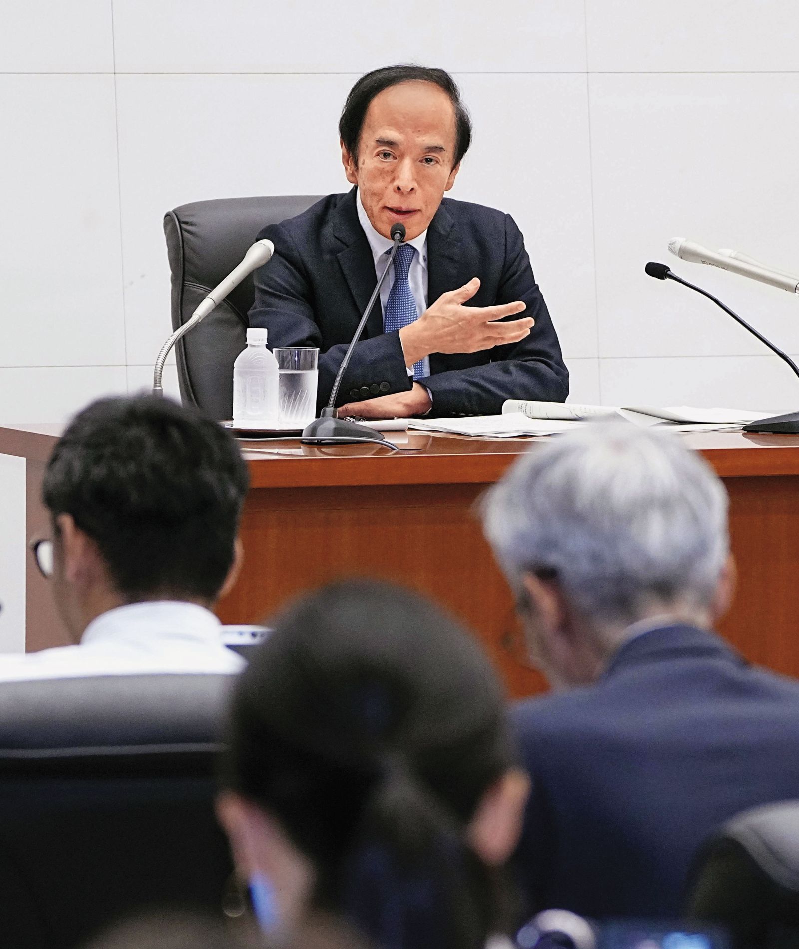 日本央行6月宣布升息,仍無法改變日圓貶值趨勢。圖為日本央行總裁植田和男。(東方IC)
