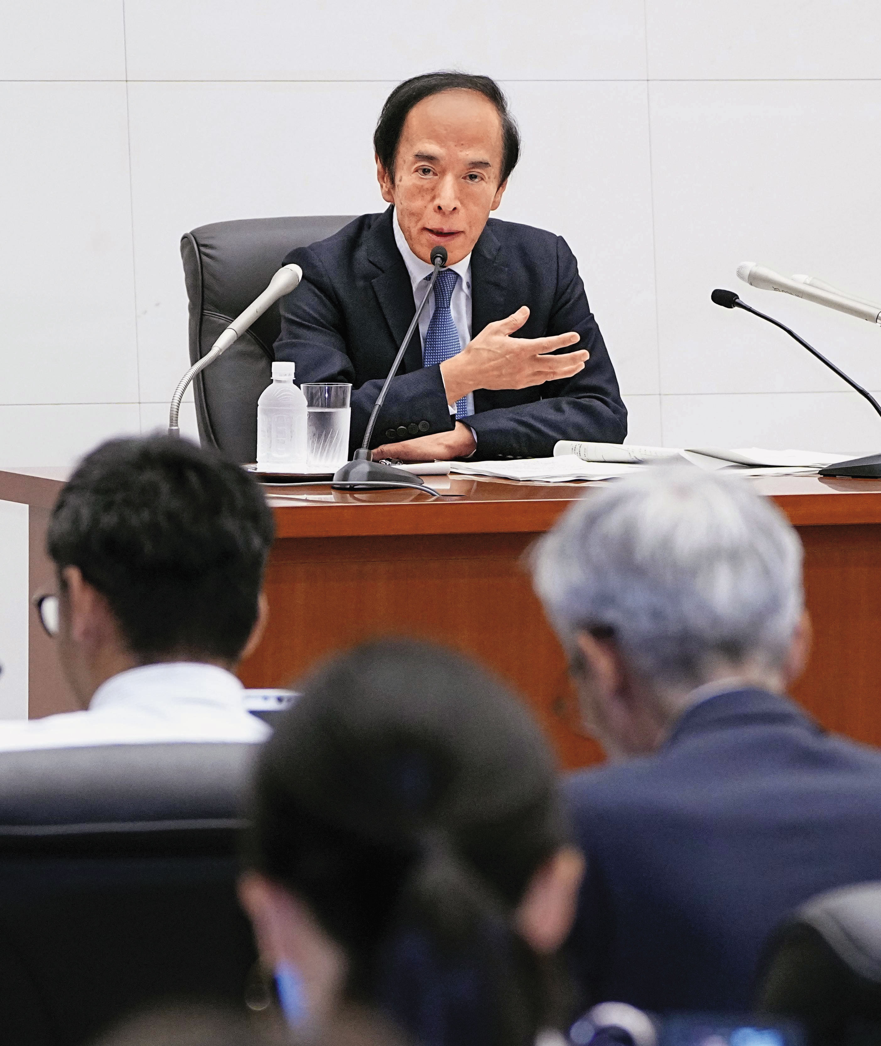 日本央行6月宣布升息,仍無法改變日圓貶值趨勢。圖為日本央行總裁植田和男。(東方IC)