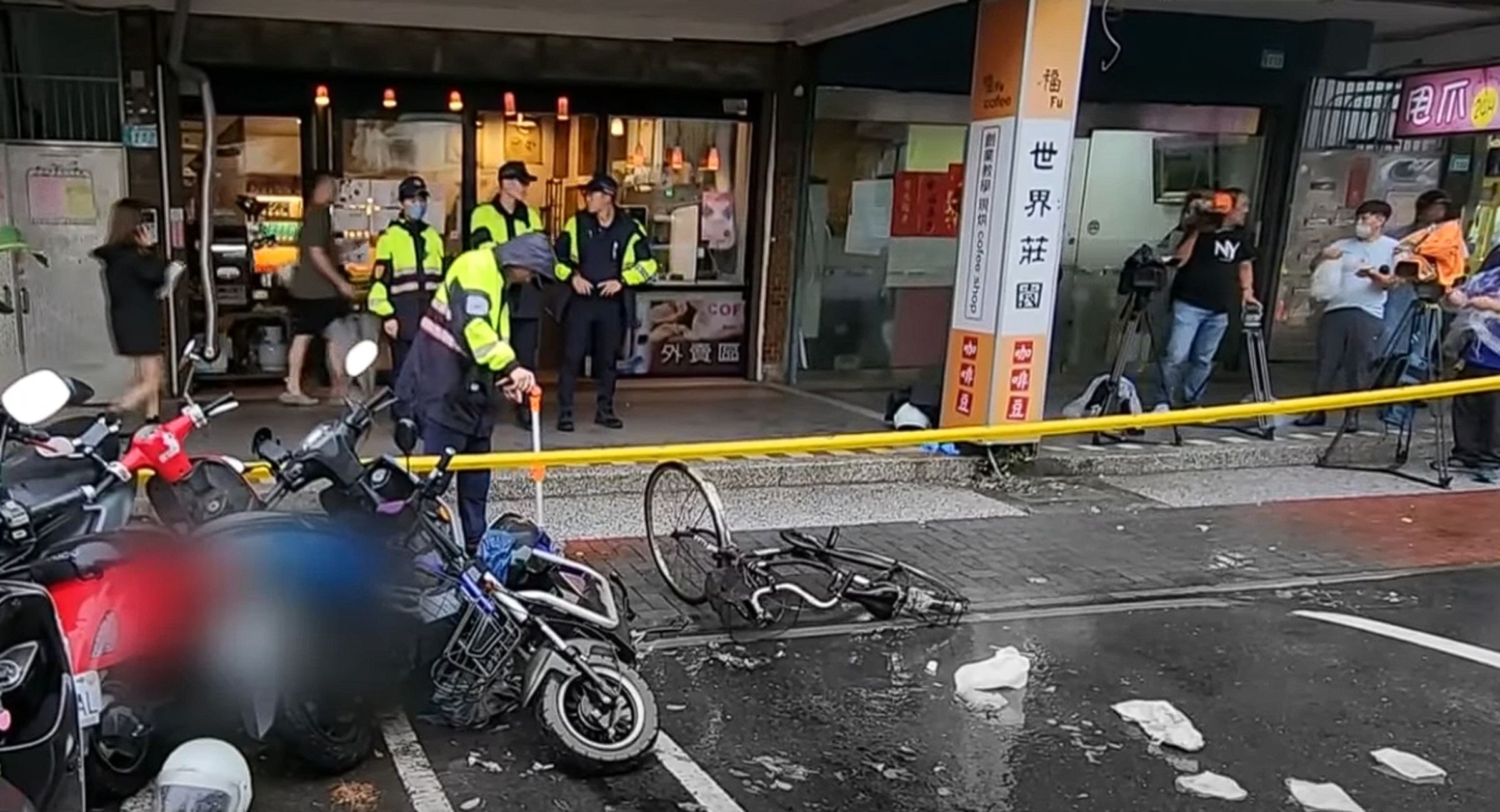 新北市土城區昨（7日）發生恐怖街頭凶殺案。（鏡新聞）