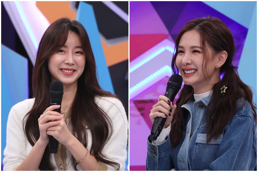 安芝儇上節目錄影，讓主持人阿Ken陷入尷尬場面；安心亞錄影曝心中男神條件。（中天提供）