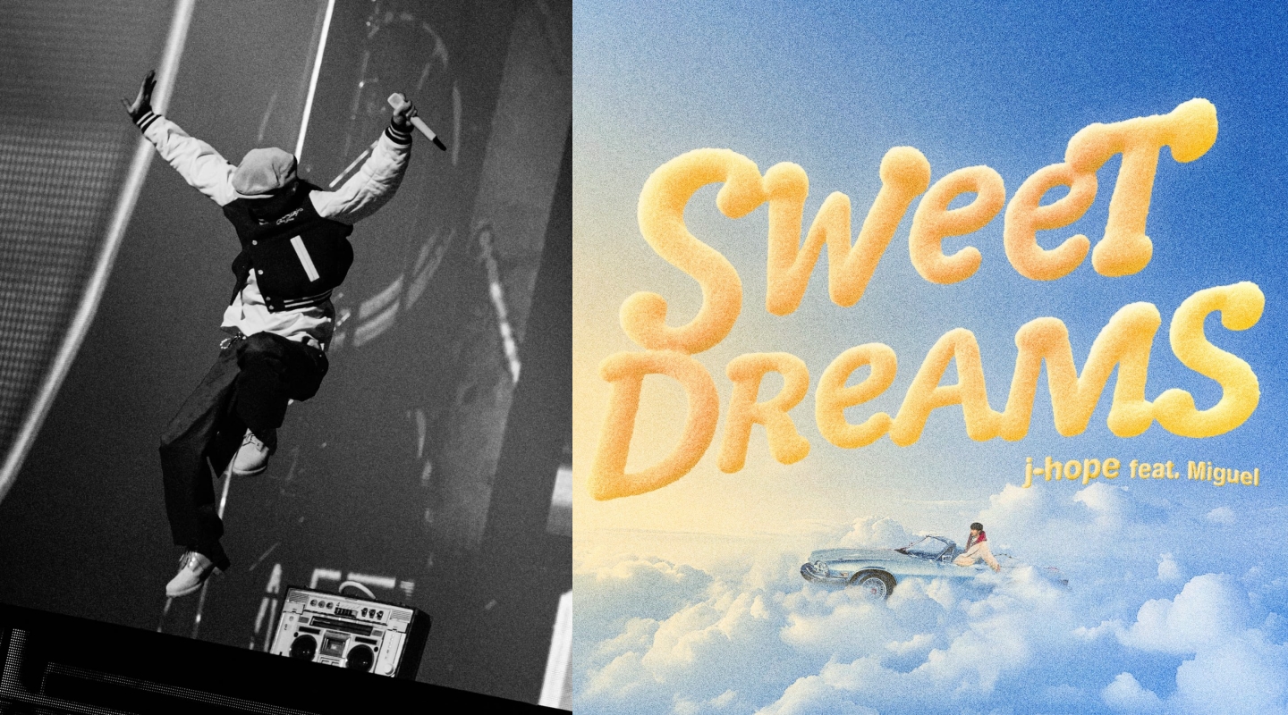 j-hope明（7日）將帶來新單曲 〈Sweet Dreams (feat. Miguel)〉。（左翻攝j-hope IG、右 TikTok提供）