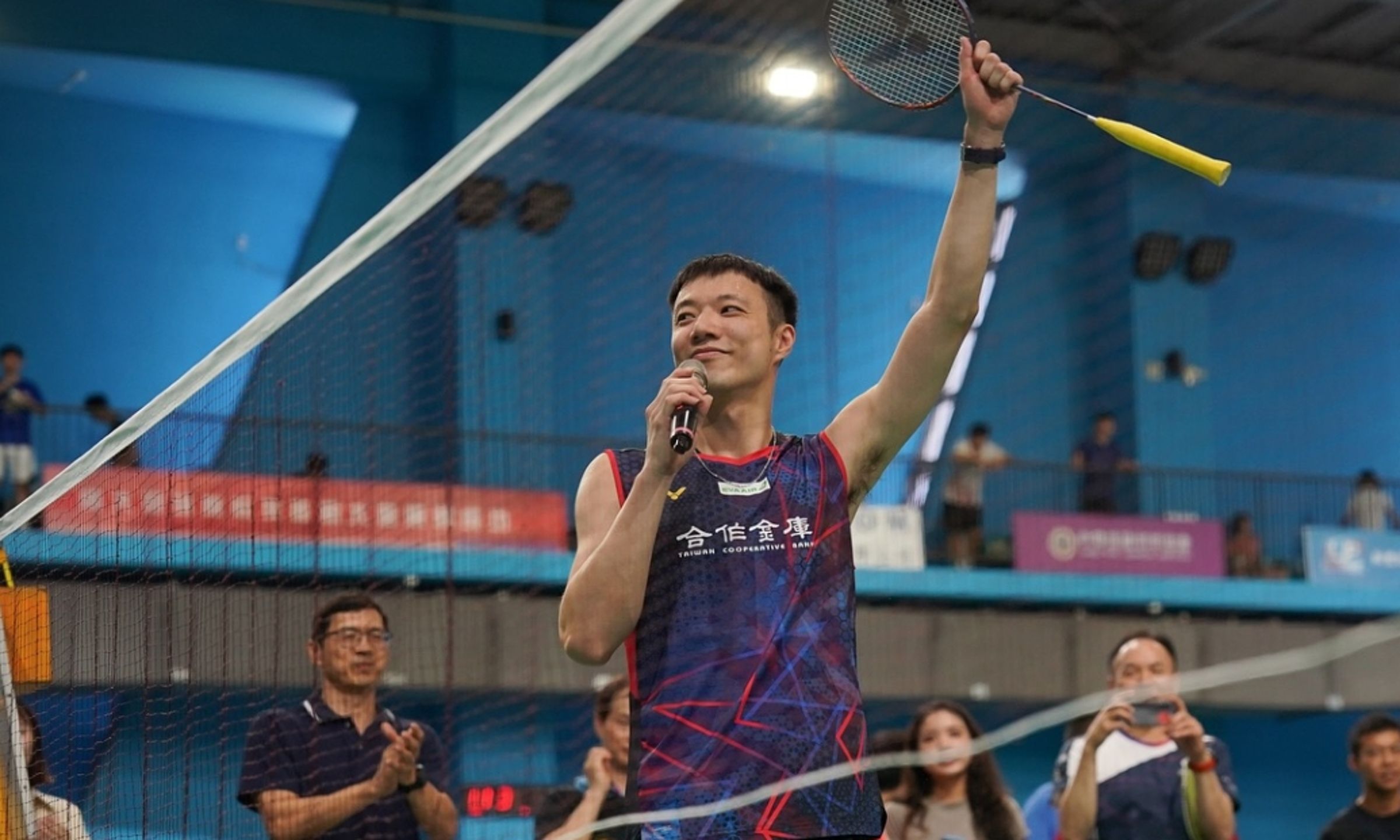 王子維在日本公開賽擊敗地主隊選手，晉級8強。（翻攝自王子維臉書）