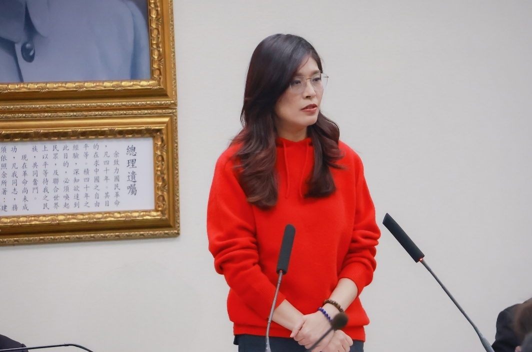 鄭麗文今日表示，我們需要一個團結的台灣，而不是撕裂的台灣，我們真的希望朝野和解，化解憲政僵局。（國民黨提供）