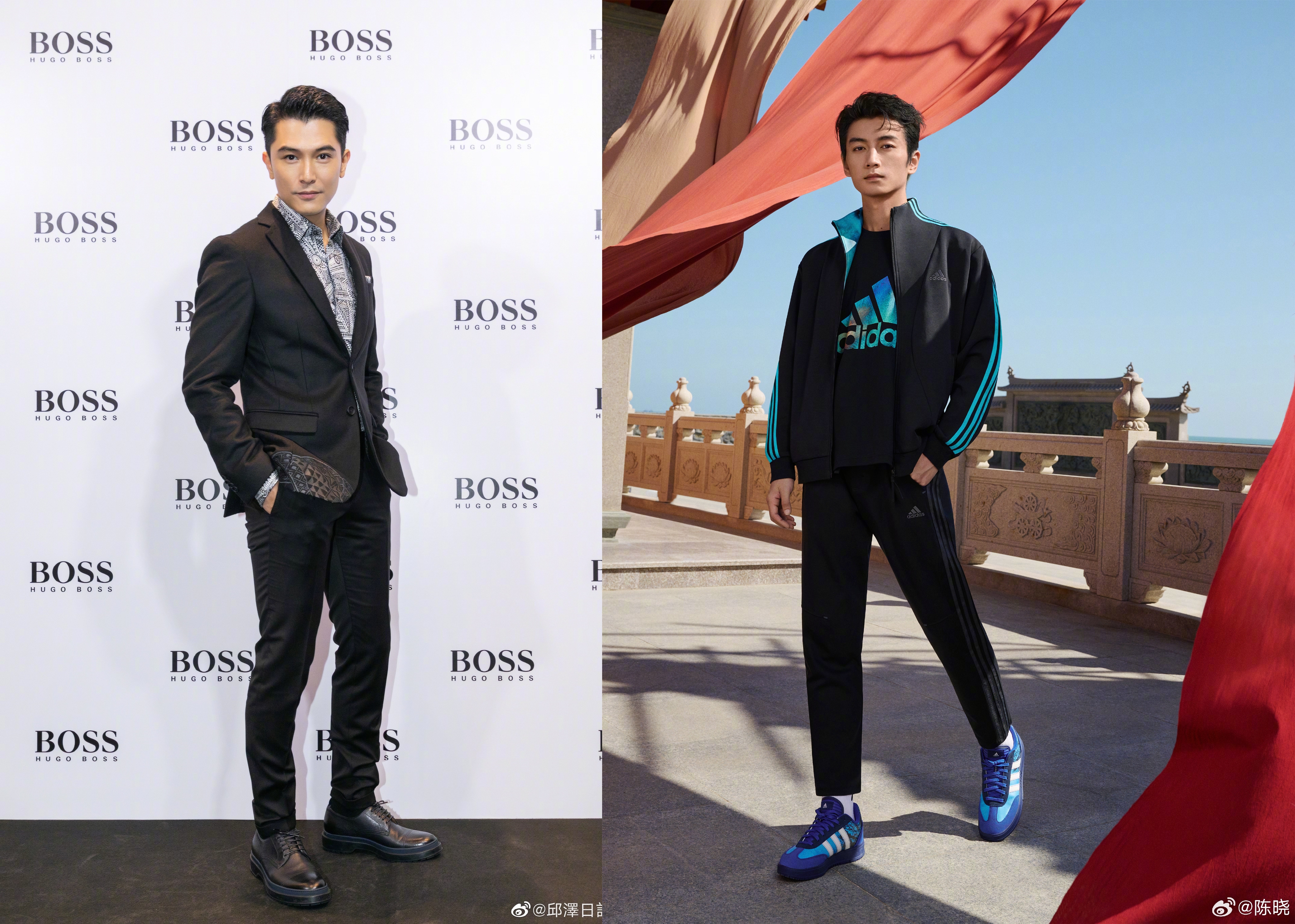 大陸男星陳曉與邱澤合拍新片《X的故事》，以劇情來說陳曉是真男主，但邱澤角色不僅是片名點題，戲分也與陳曉幾乎平起平坐。（陳曉微博/攝影組）