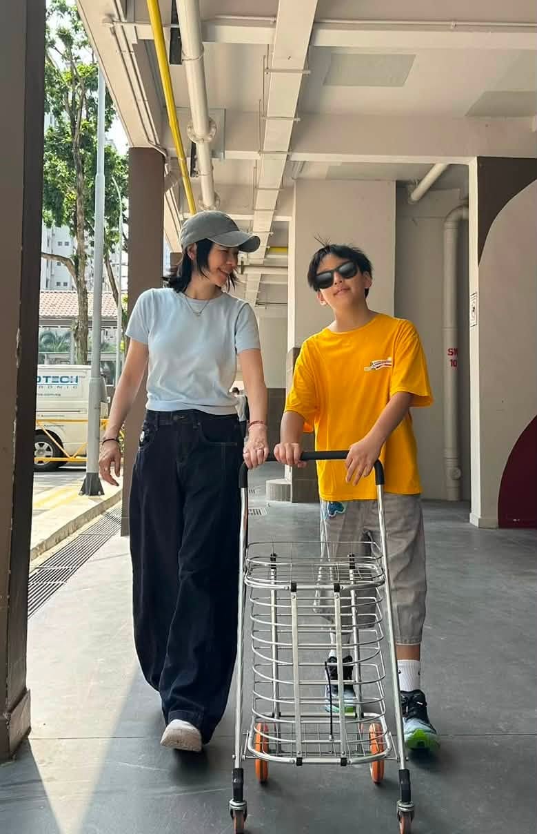 徐若瑄十分珍惜和兒子的相處時光。臉書
