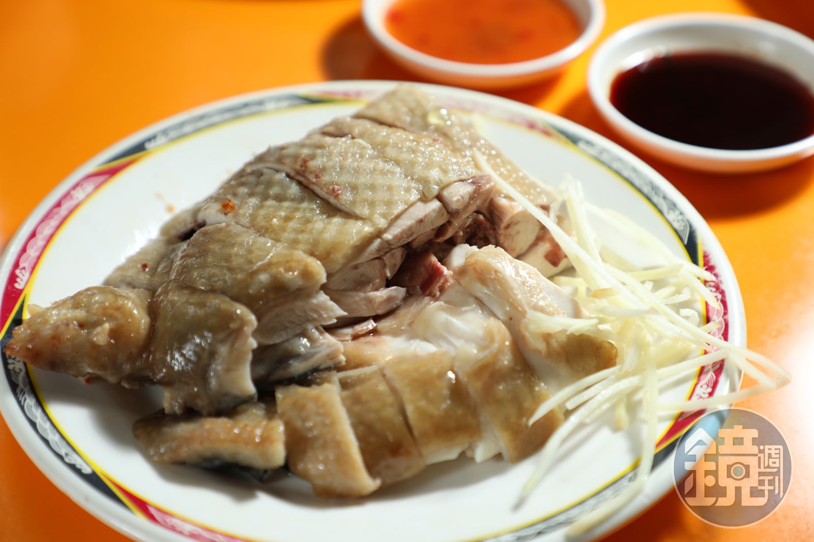 肉質結實的「白斬雞」，也是一種古早味。（250元／份）