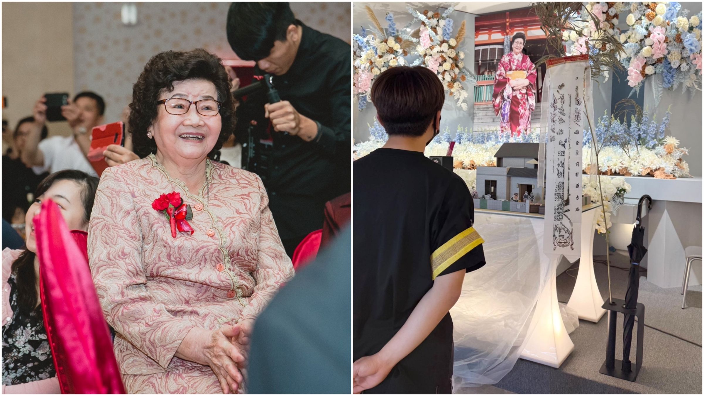 嘎嬤告別式圓滿落幕，蔡阿嘎「沒落淚」原因曝光了。（翻攝蔡阿嘎臉書）