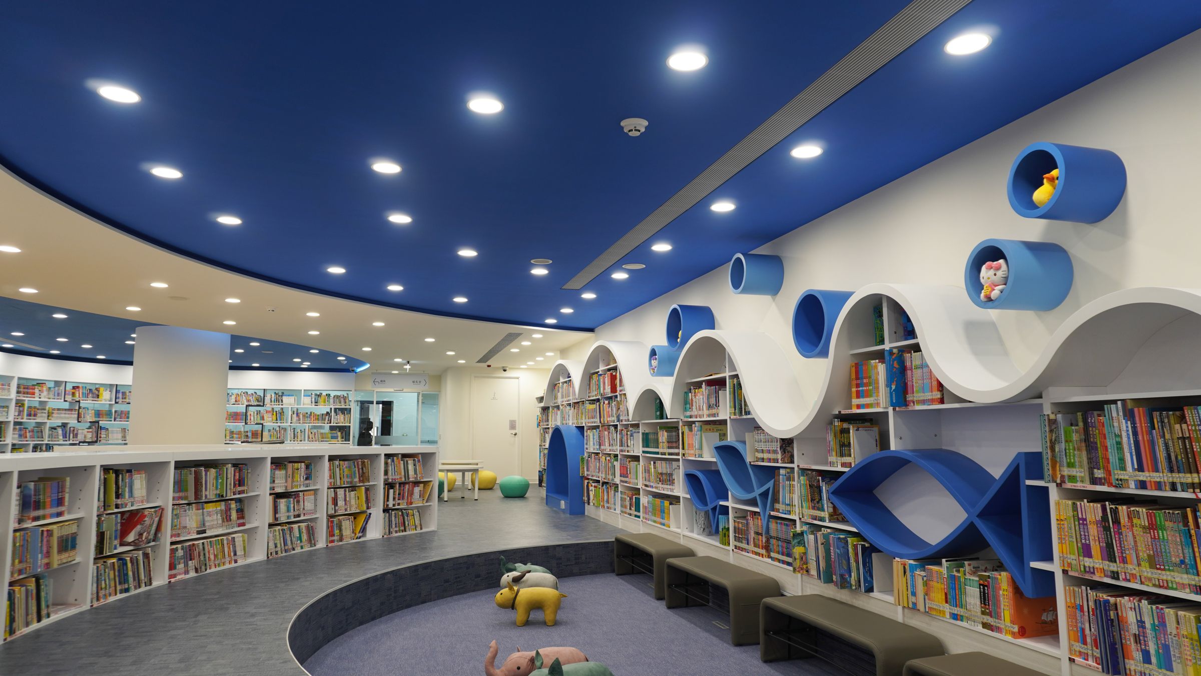 基隆市公共圖書館總館，打造智慧、友善、跨世代的全新閱讀空間。