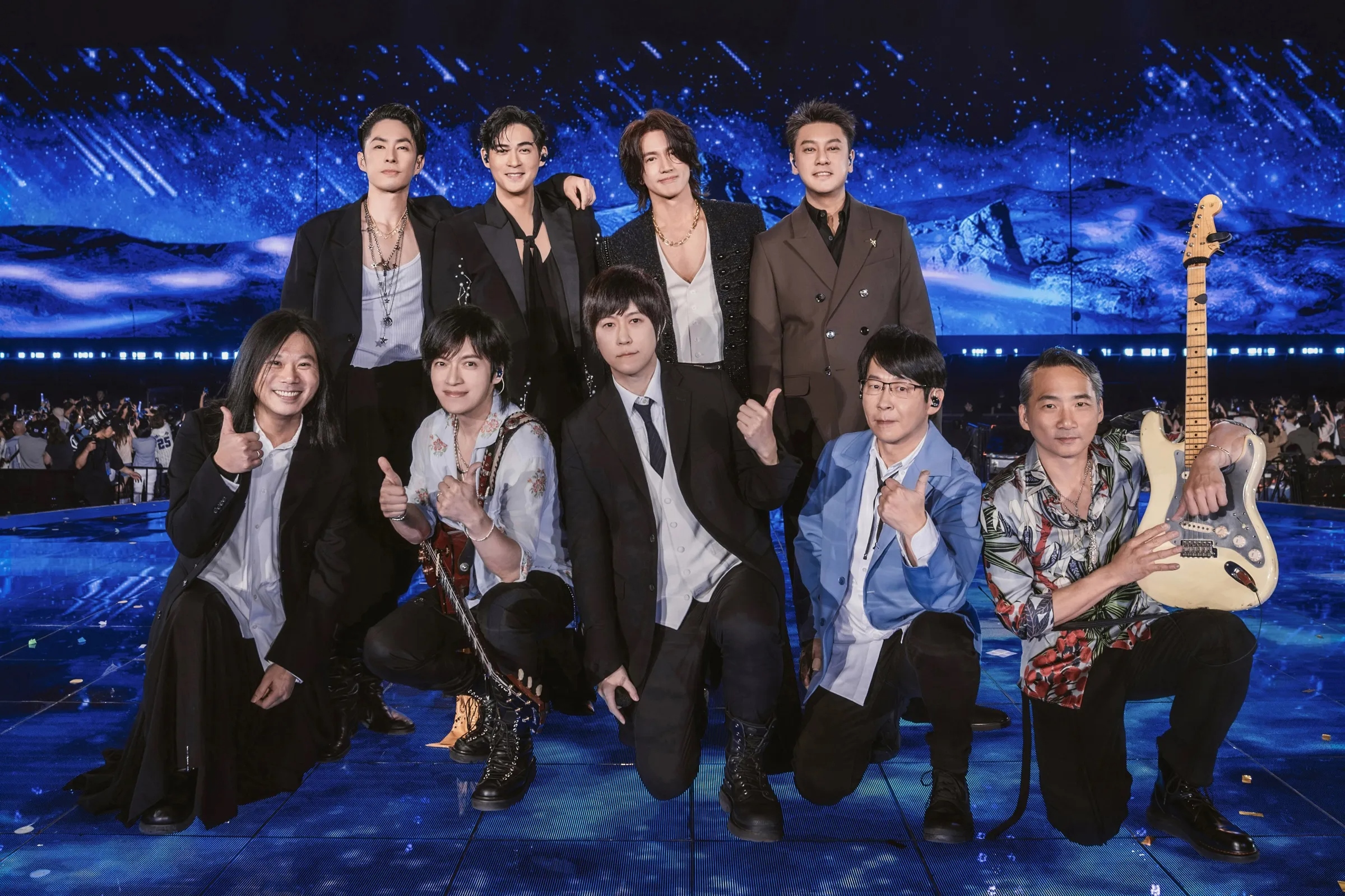 五月天與F4今年7月在大巨蛋合體，轟動全球華人。相信音樂提供／資料照