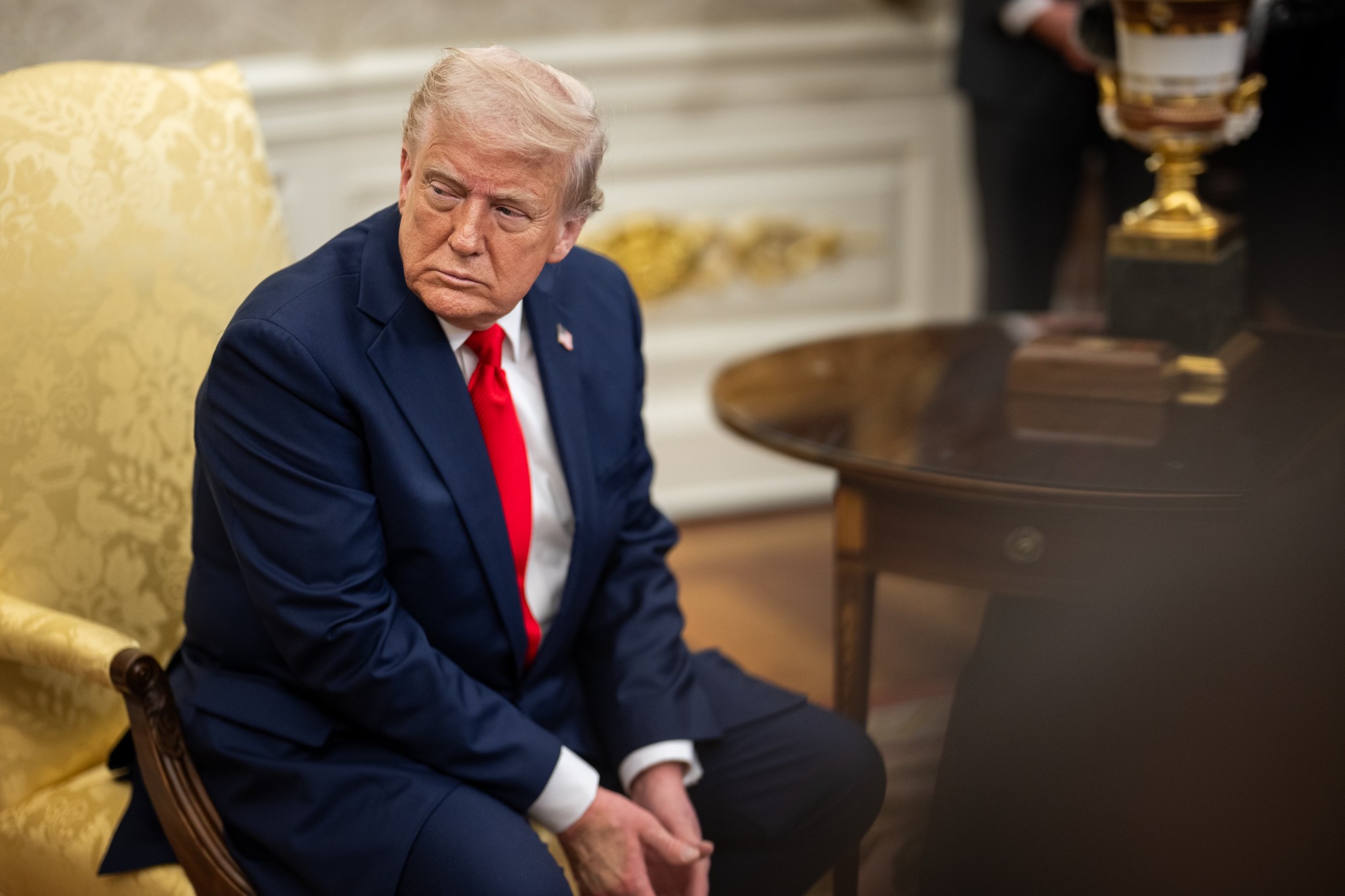 川普政府公布台灣8月1日起20％關稅，行政院強調此稅率只是「暫時性稅率」。（翻攝自白宮臉書）