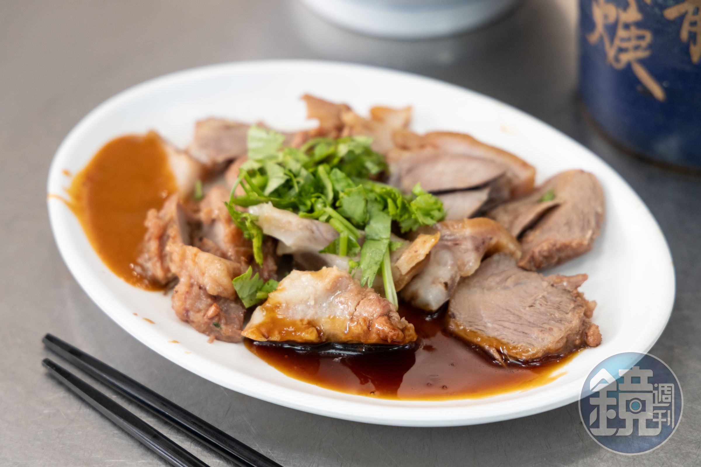 「豬腳肉」供應數量有限，想吃得趁早上門。（70元／小份）