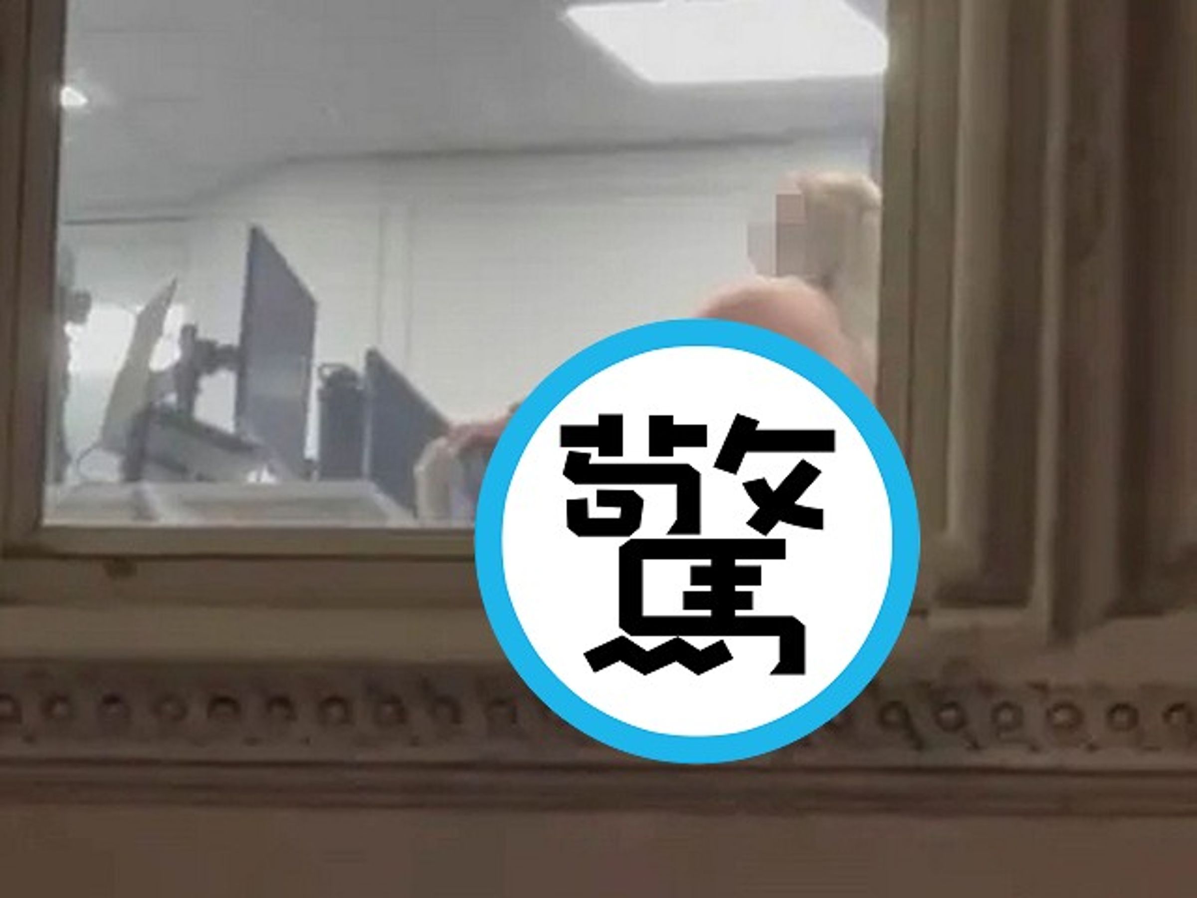 辦公室變砲房沒拉窗簾，男女愛愛被全城鄉民圍觀活春宮。（翻自《太陽報》）