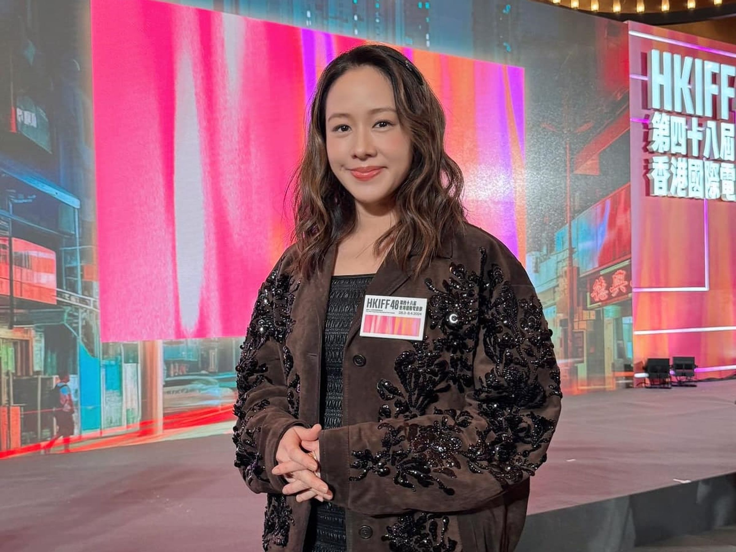 林嘉欣懷二胎時為了老公復出拍戲,但最後以離婚收場。(翻攝自林嘉欣臉書)