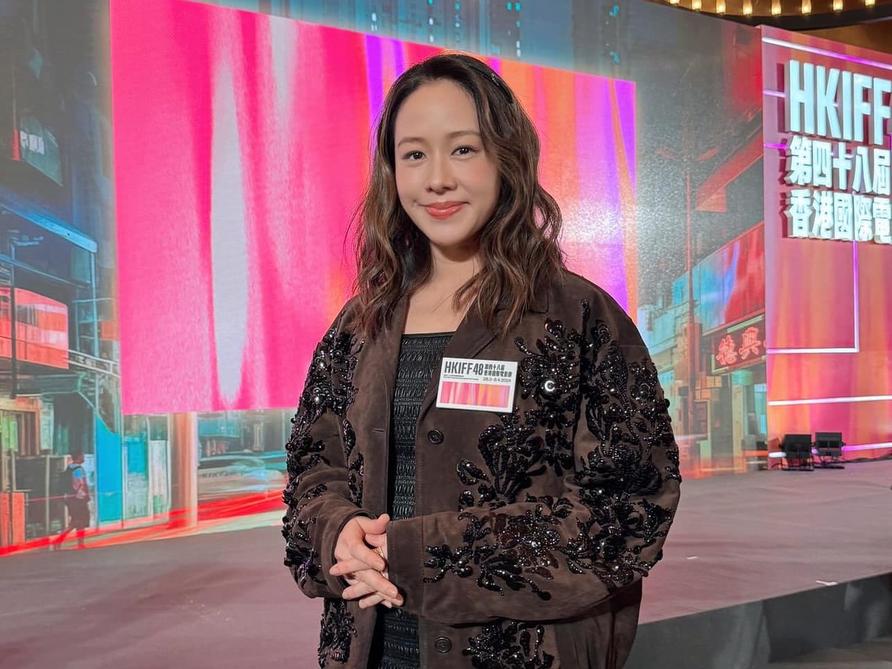 林嘉欣懷二胎時為了老公復出拍戲，但最後以離婚收場。（翻攝自林嘉欣臉書）