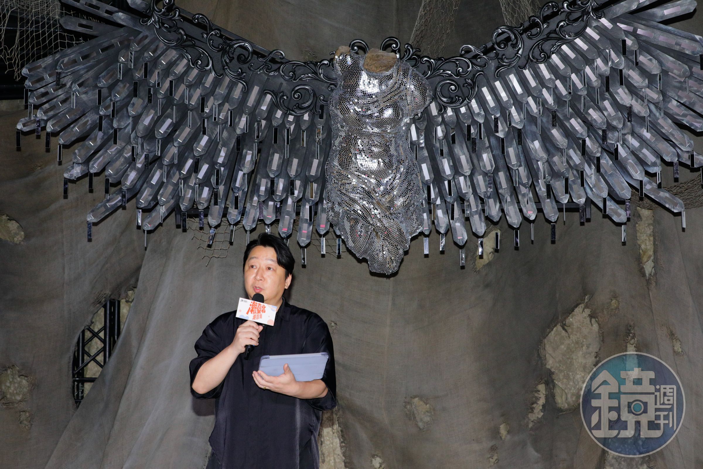 韓國 YOUJAM STUDIO 社長暨資深導演柳在憲為「潮臺北 × 潮首爾」文化展覽開展。