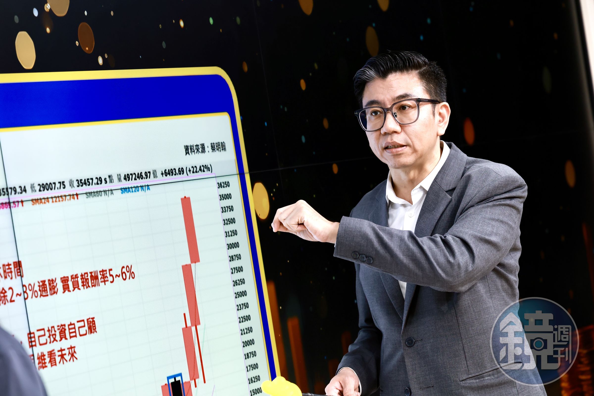 台股沿5日線驚驚漲,分析師蔡明翰示警震盪恐加劇,資金採取分批布局較佳。